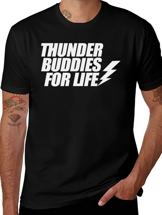 Thunder Buddies For Life Graphic Tee - Black
