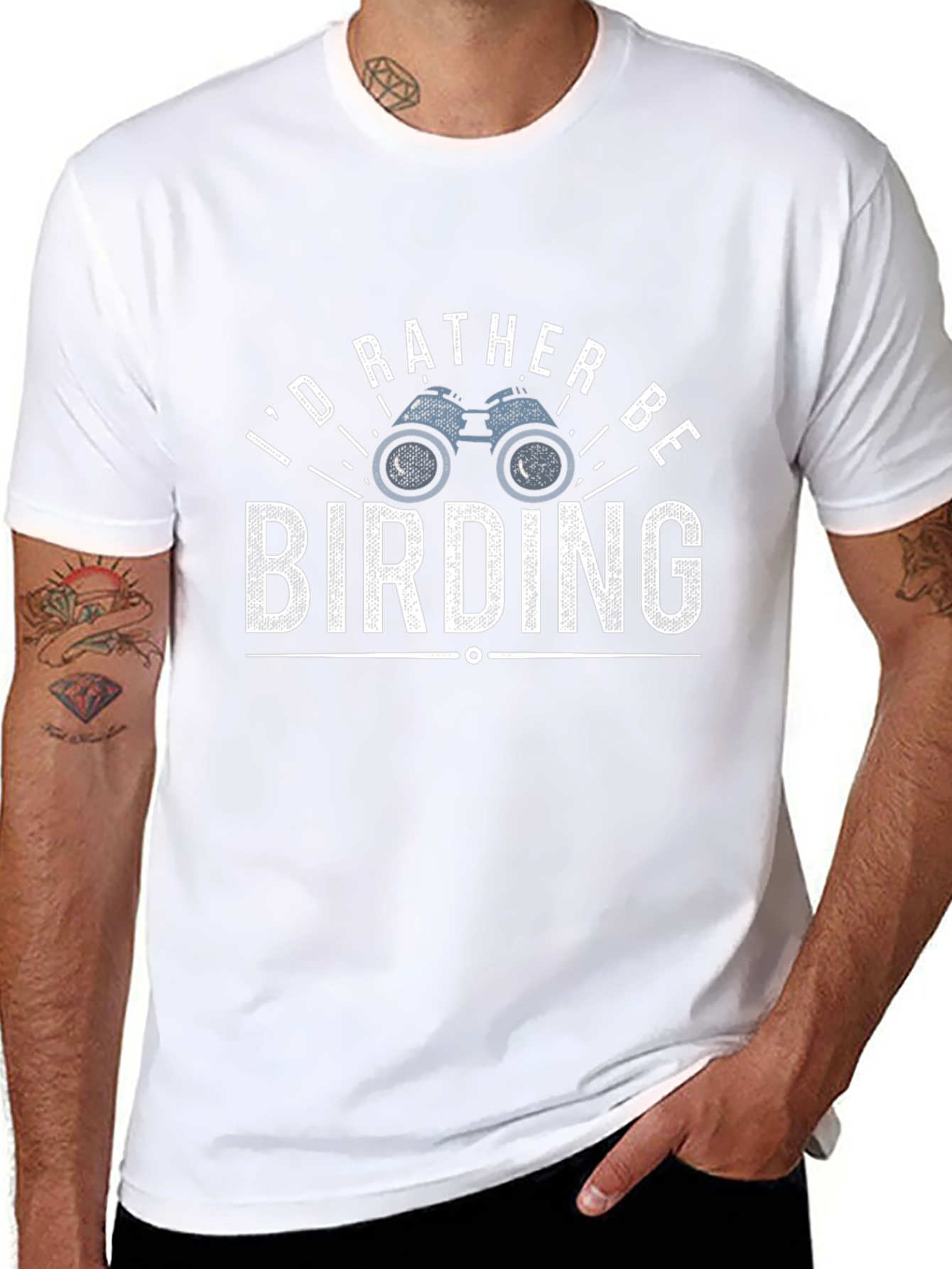 Birding Enthusiast T-Shirt: Id Rather Be Birding