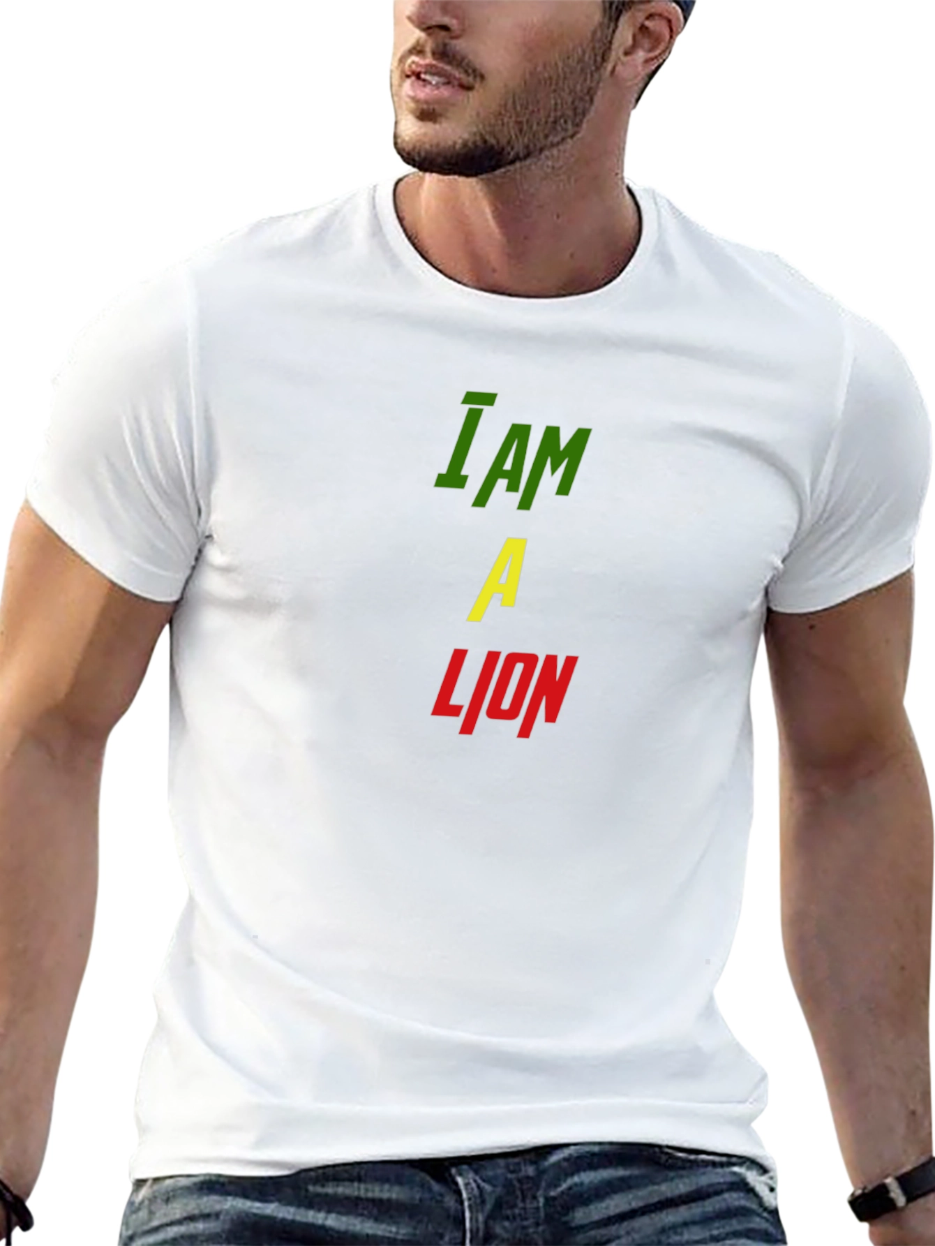 I Am A Lion Graphic Print Mens T-Shirt