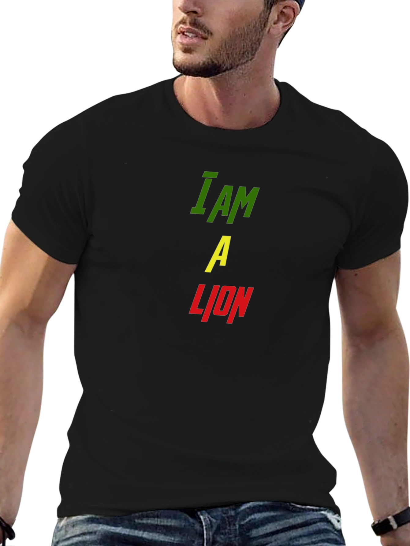 I Am A Lion Graphic Print Mens T-Shirt