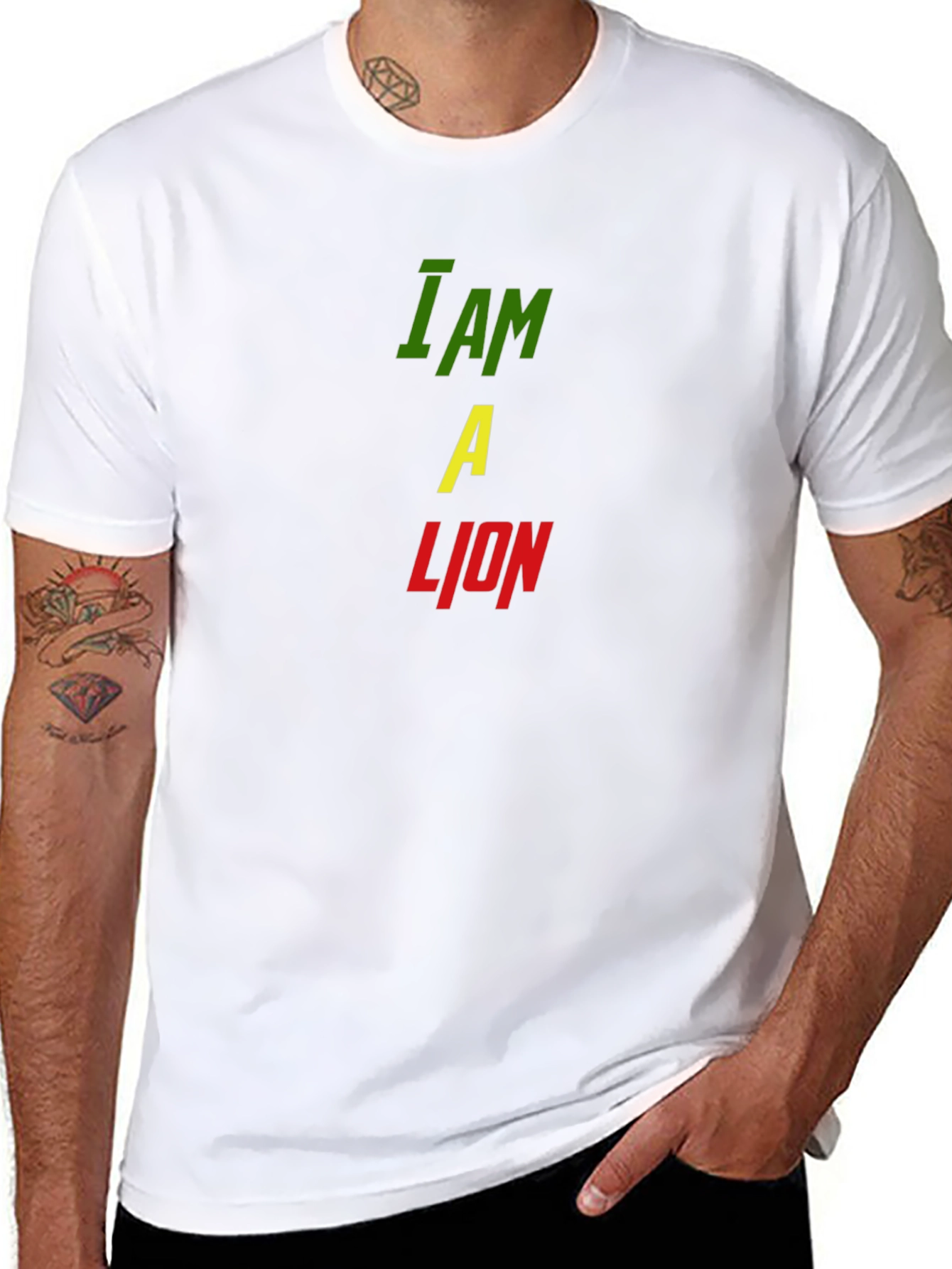 I Am A Lion Graphic Print Mens T-Shirt