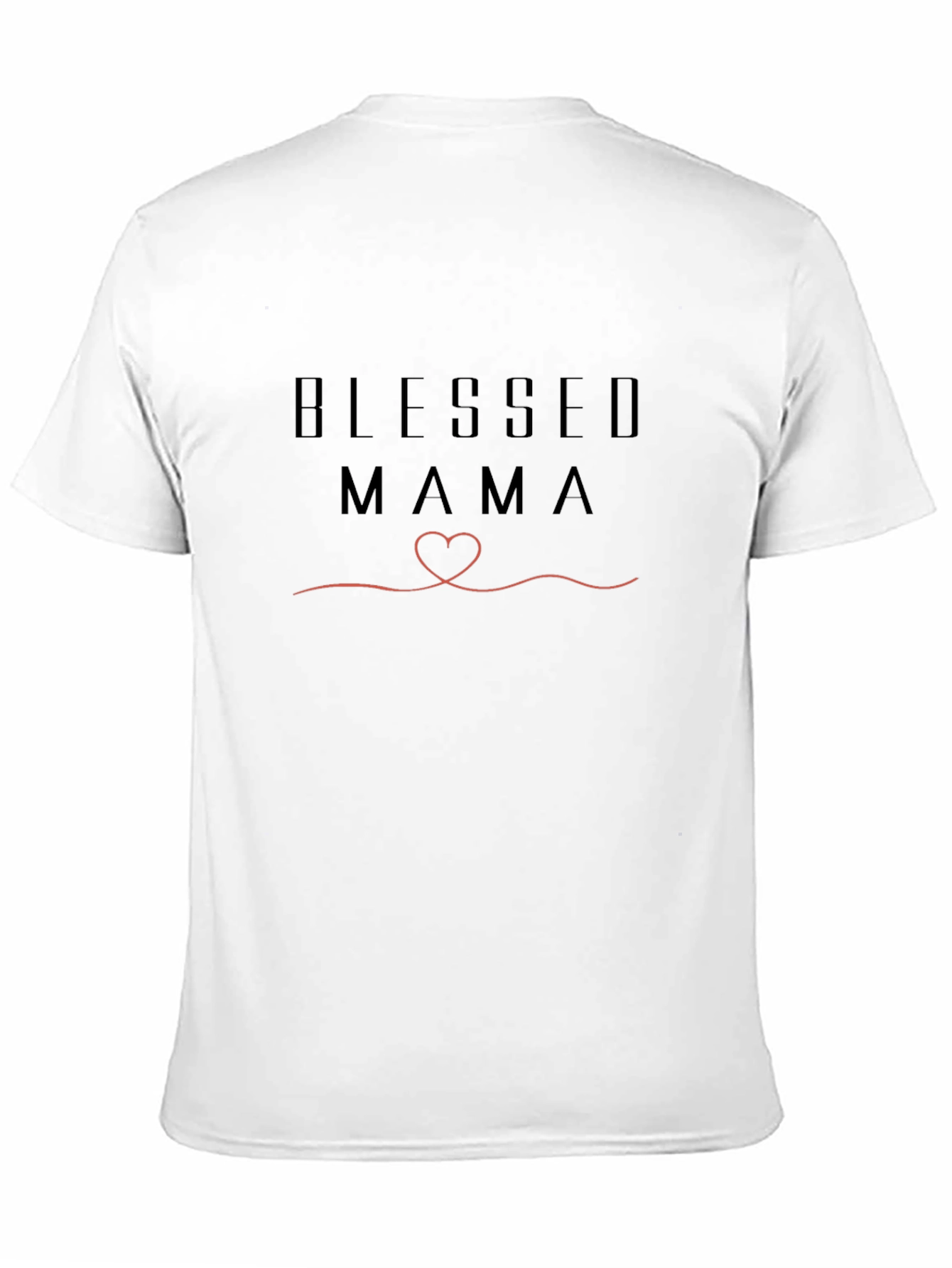 Blessed Mama Graphic Tee - Soft Black Cotton