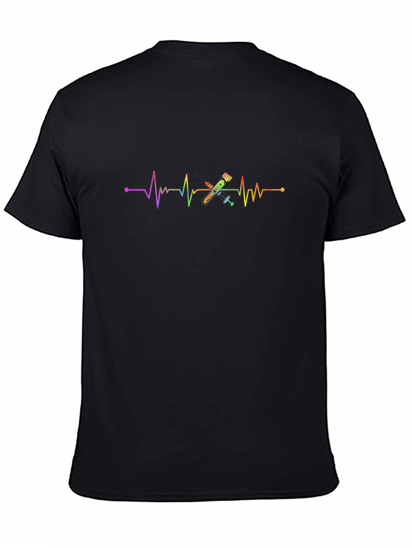 Rainbow Heartbeat Tattoo T-Shirt