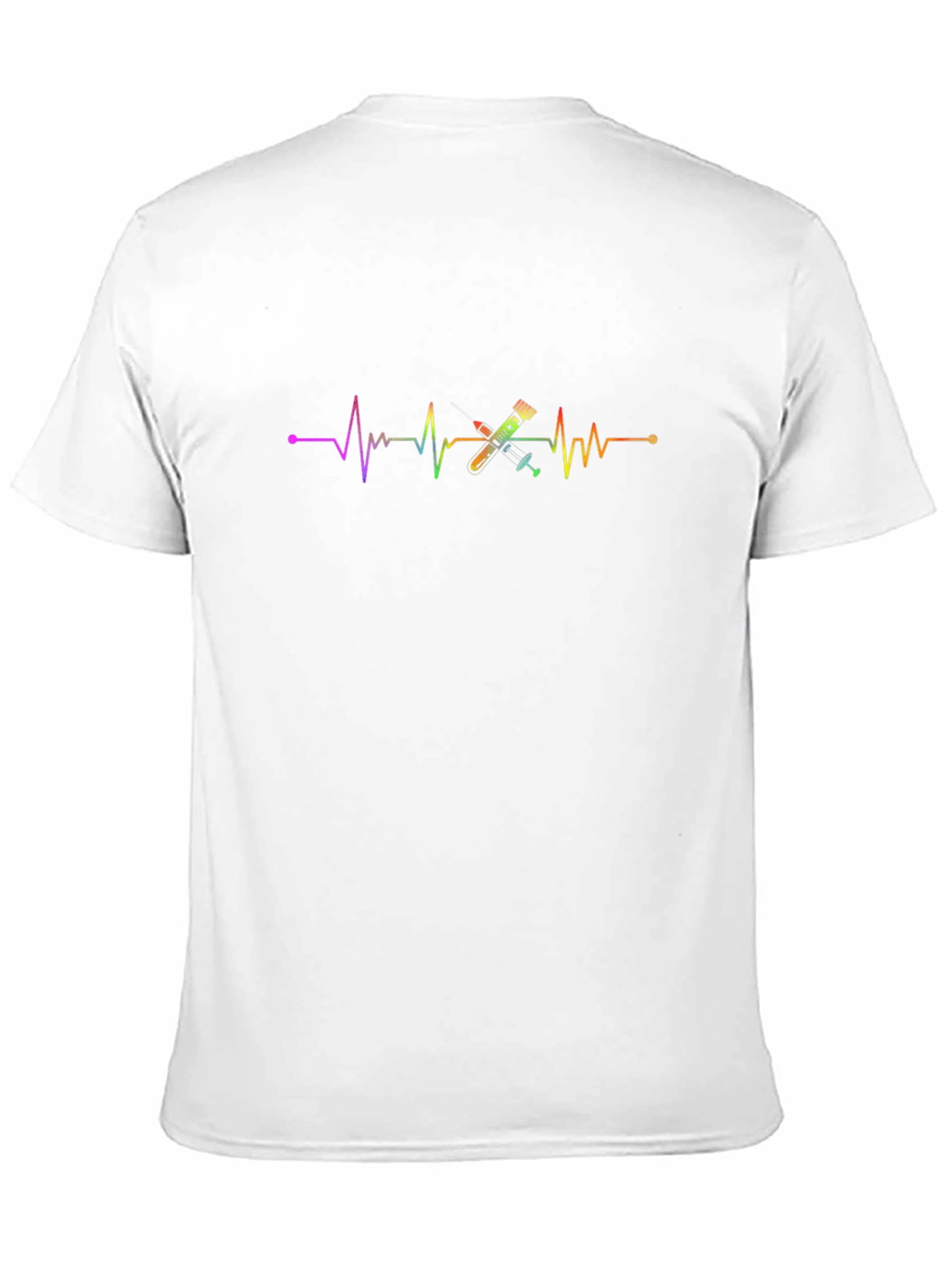 Rainbow Heartbeat Tattoo T-Shirt
