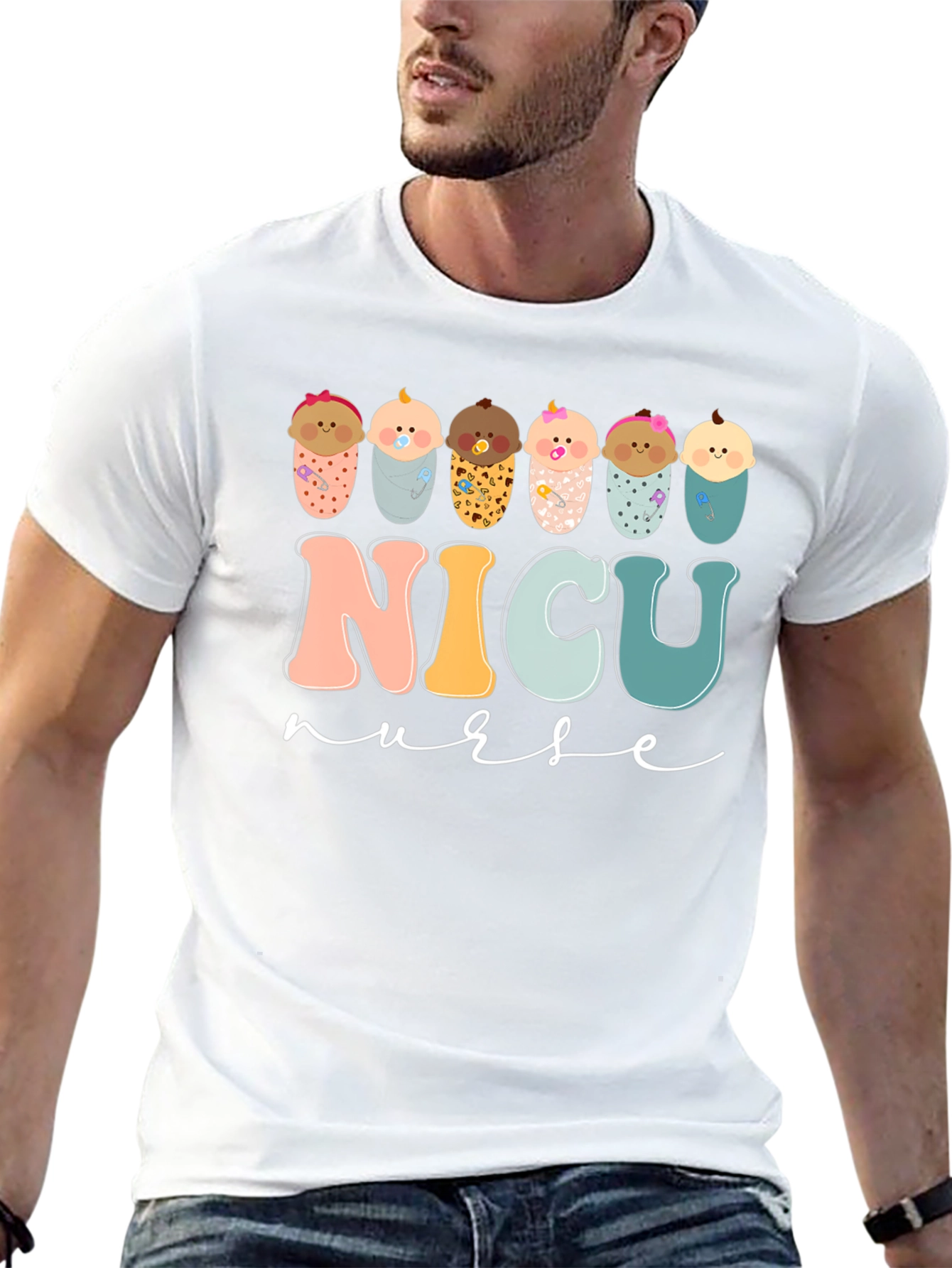 NICU Nurse T-Shirt - Adorable Baby Design