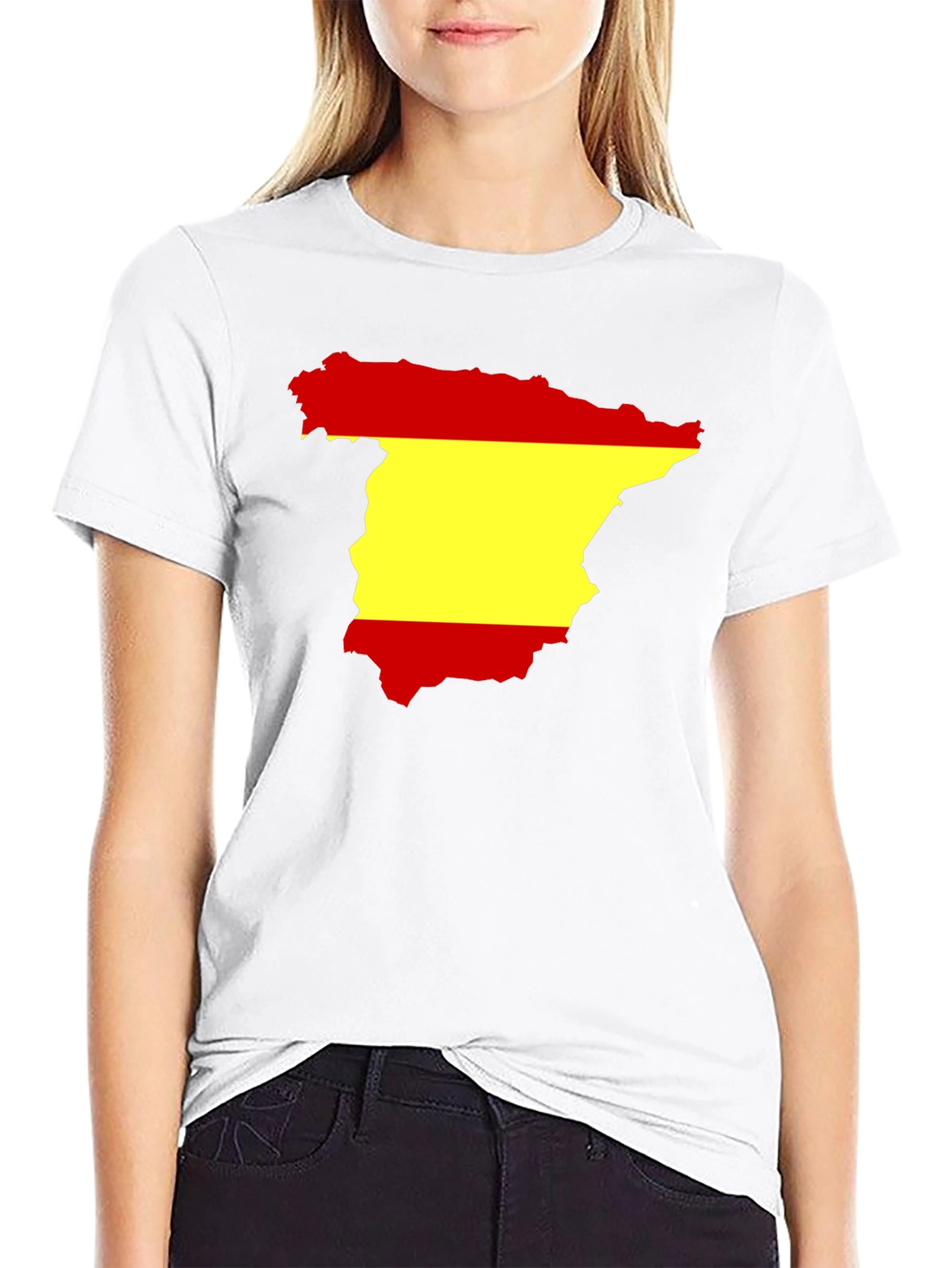 Spain Flag Map Graphic T-Shirt