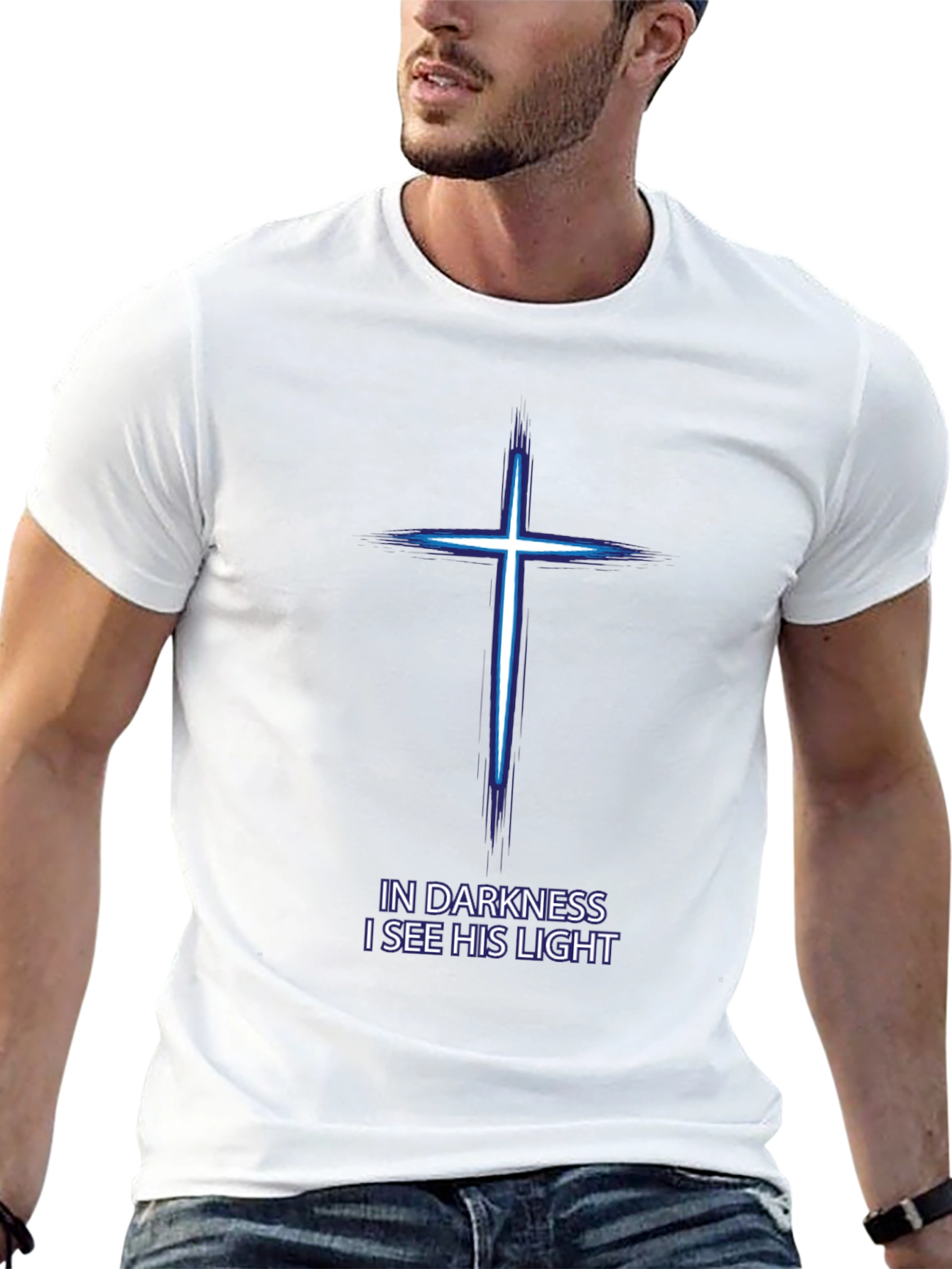 In Darkness His Light Christian T-Shirt