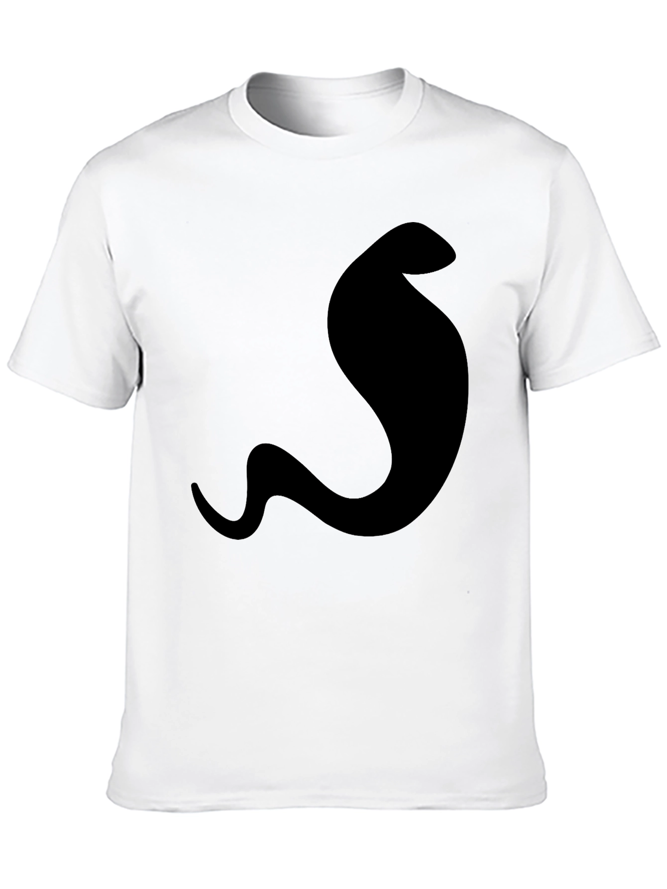 Mens Cobra Graphic Tee - Sleek Black T-Shirt