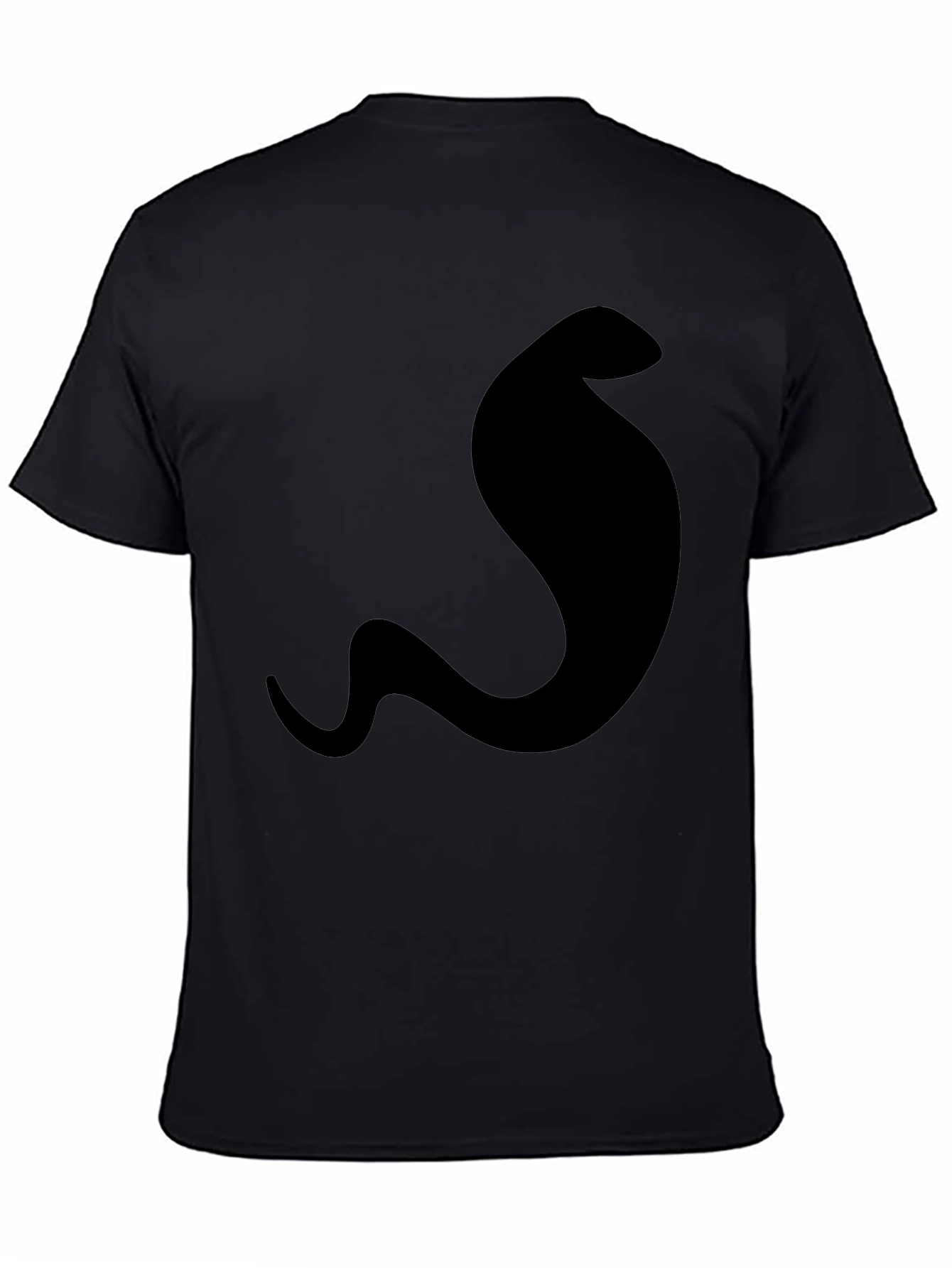 Mens Cobra Graphic Tee - Sleek Black T-Shirt