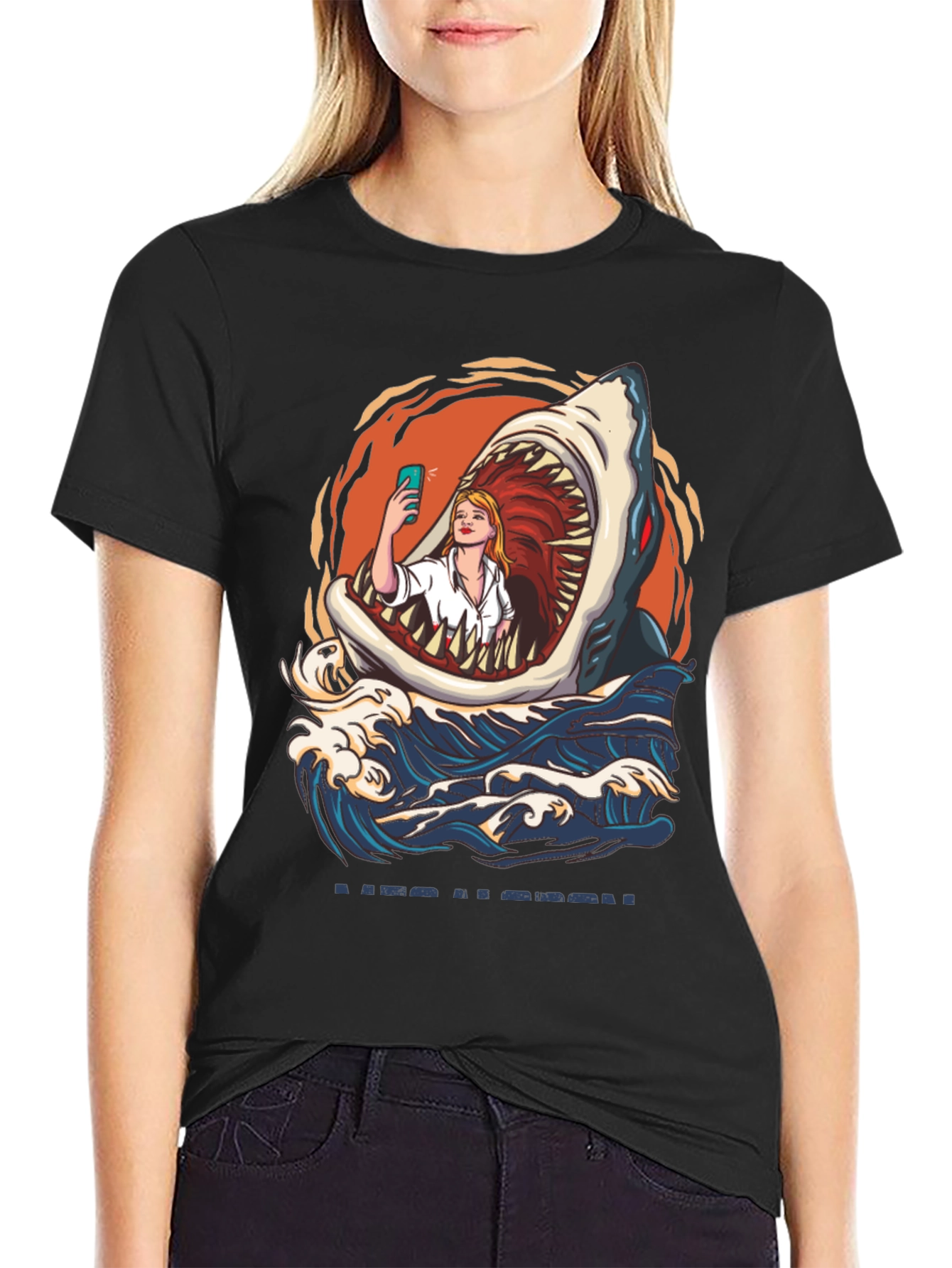 Shark Selfie Graphic Tee