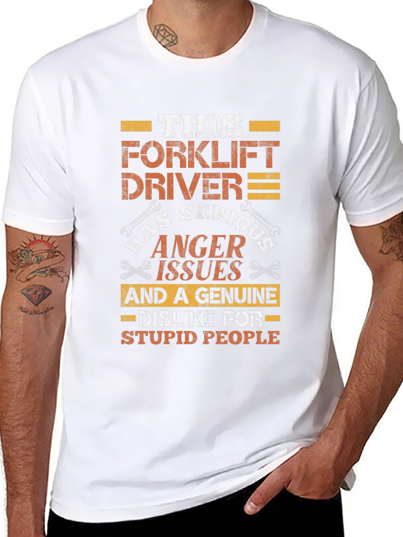 Forklift Driver Anger Issues Funny T-Shirt