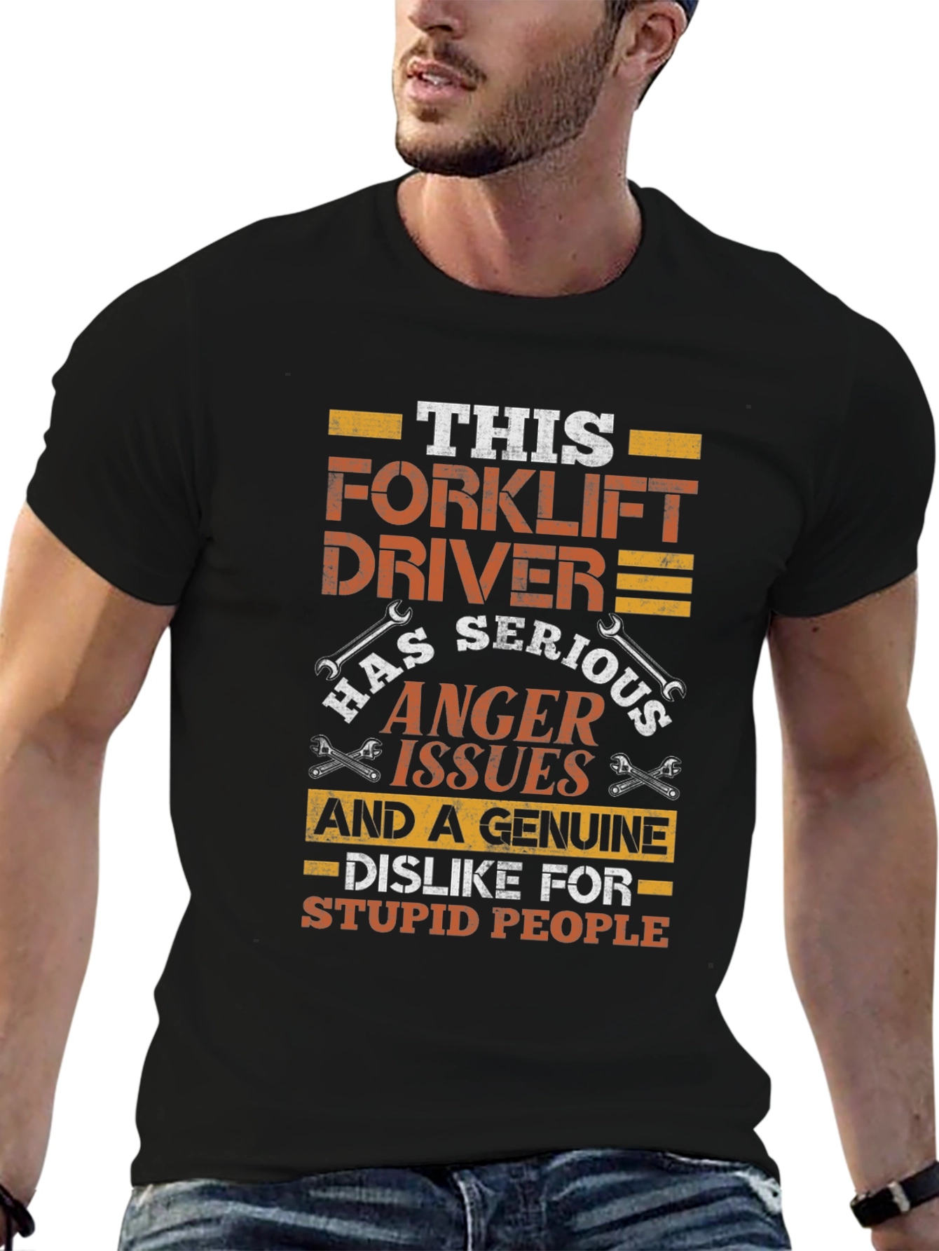 Forklift Driver Anger Issues Funny T-Shirt
