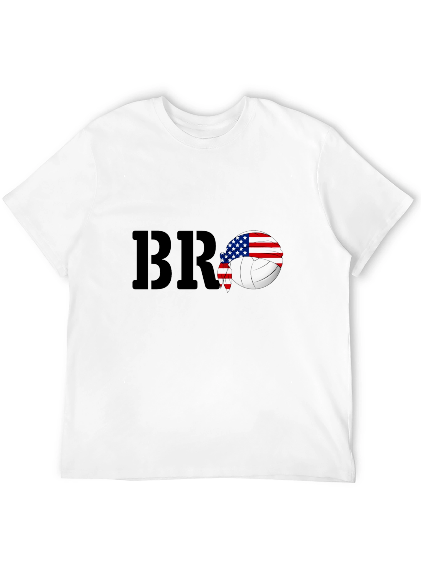 BRO Patriotic Volleyball Graphic Tee