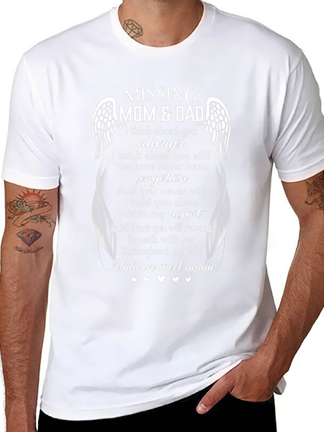 Missing Mom & Dad Memorial T-Shirt