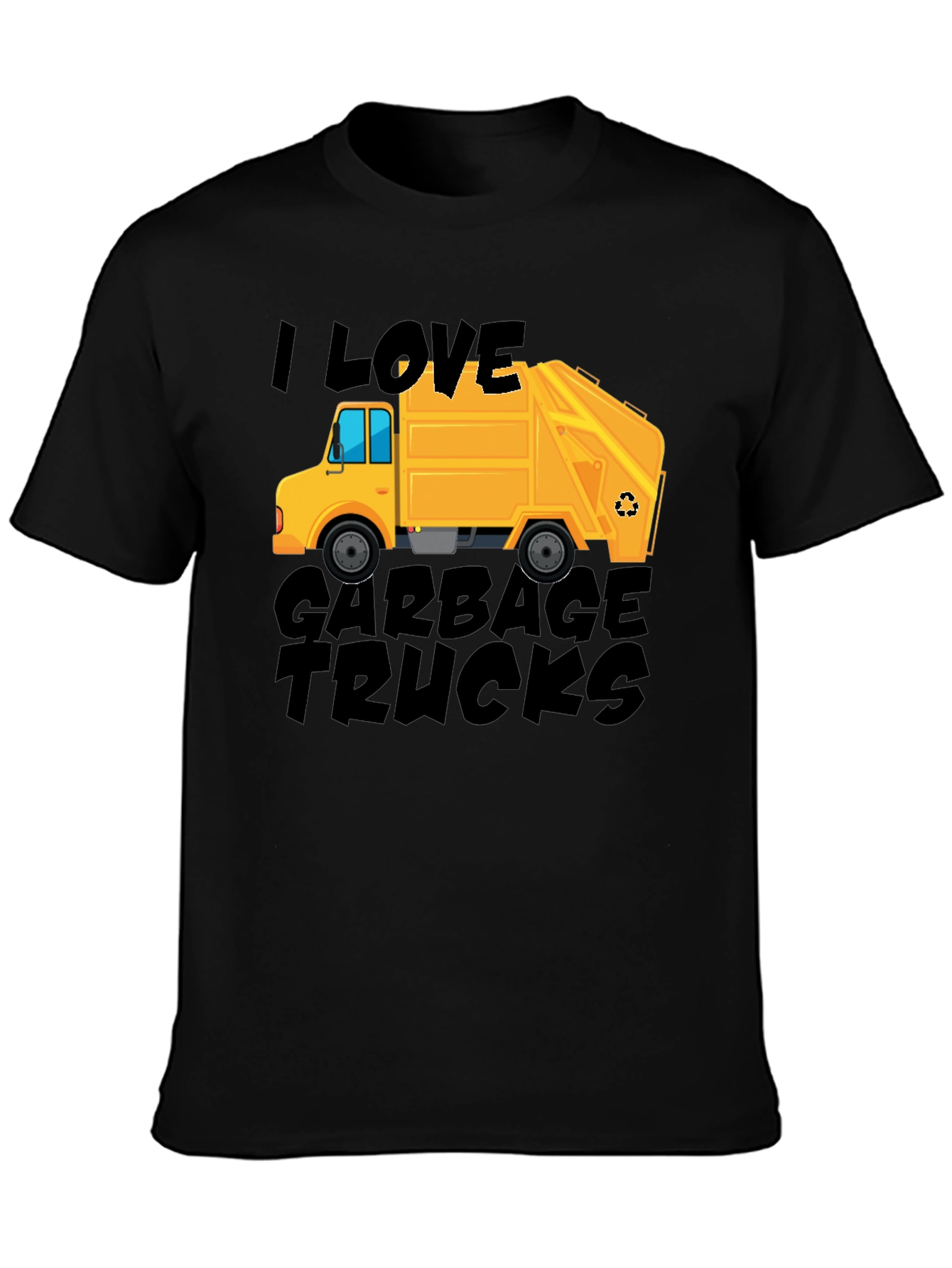 I Love Garbage Trucks Graphic Tee