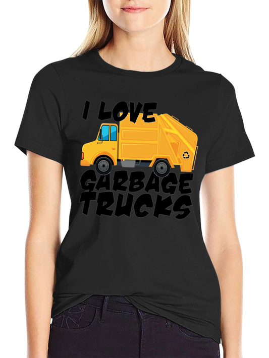 I Love Garbage Trucks Graphic Tee