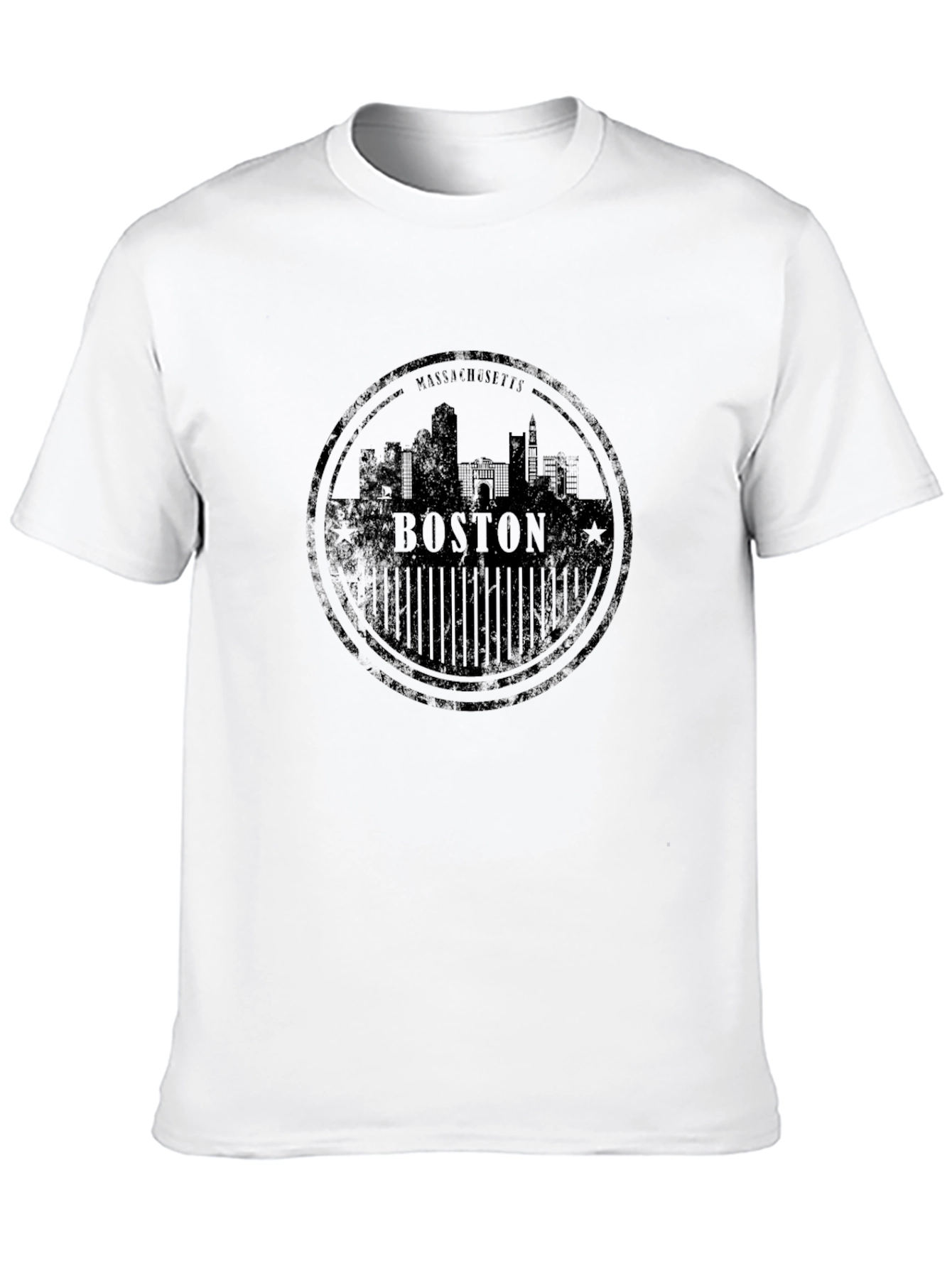 Boston Massachusetts Black T-Shirt