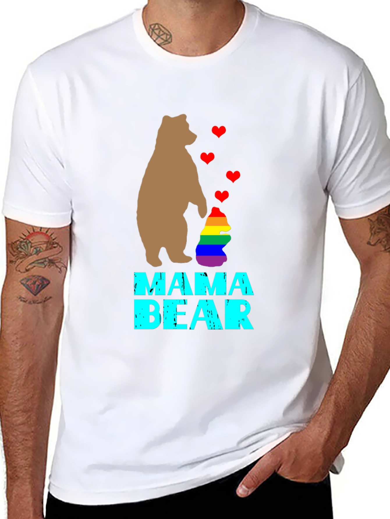 Mama Bear Pride T-Shirt - Love and Support