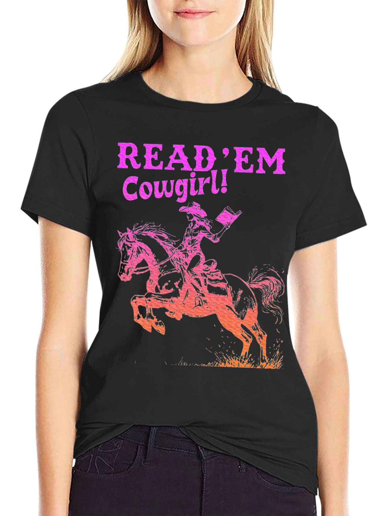 Read Em Cowgirl! Graphic Tee - Western Style