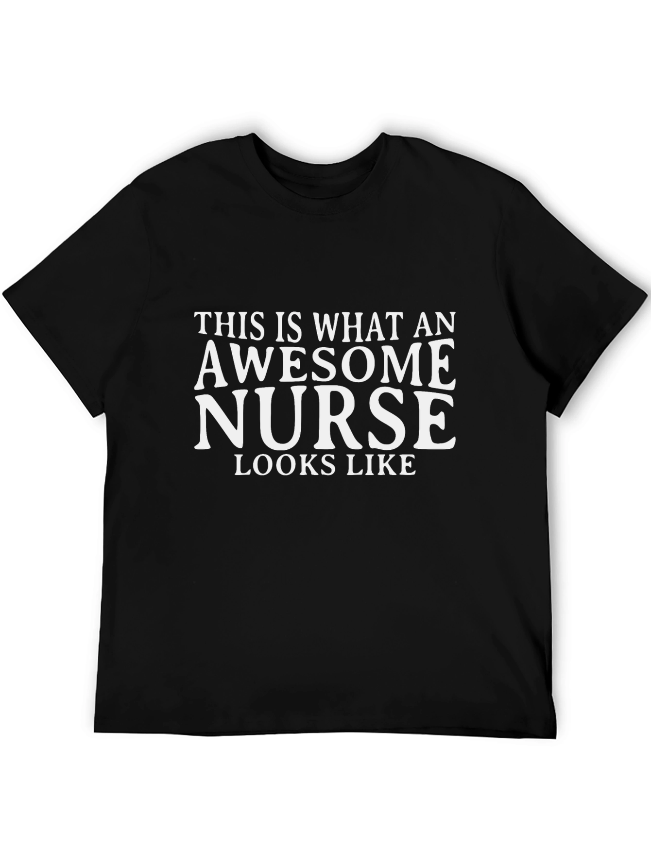 Awesome Nurse T-Shirt - Black Graphic Tee