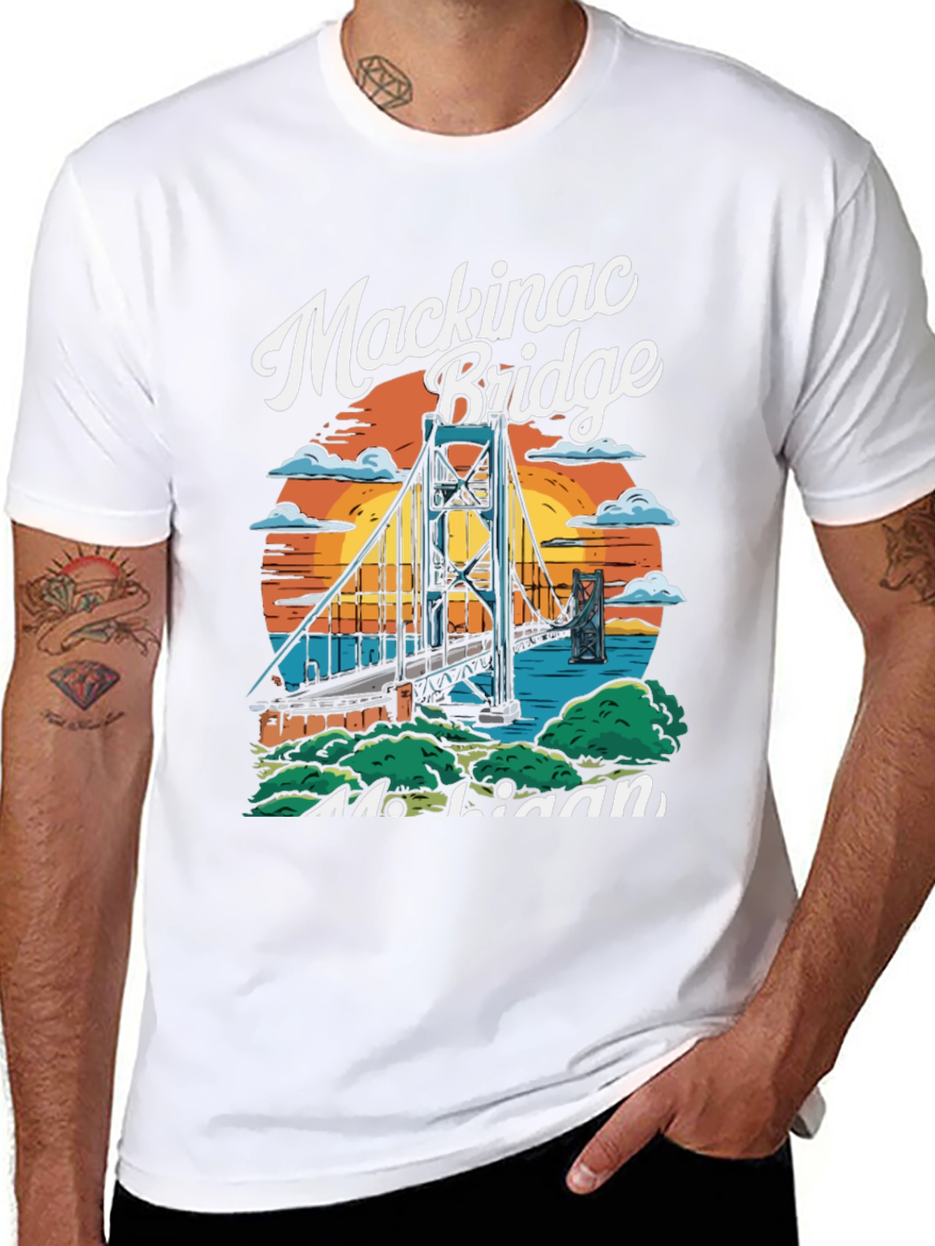 Mackinac Bridge Michigan T-Shirt