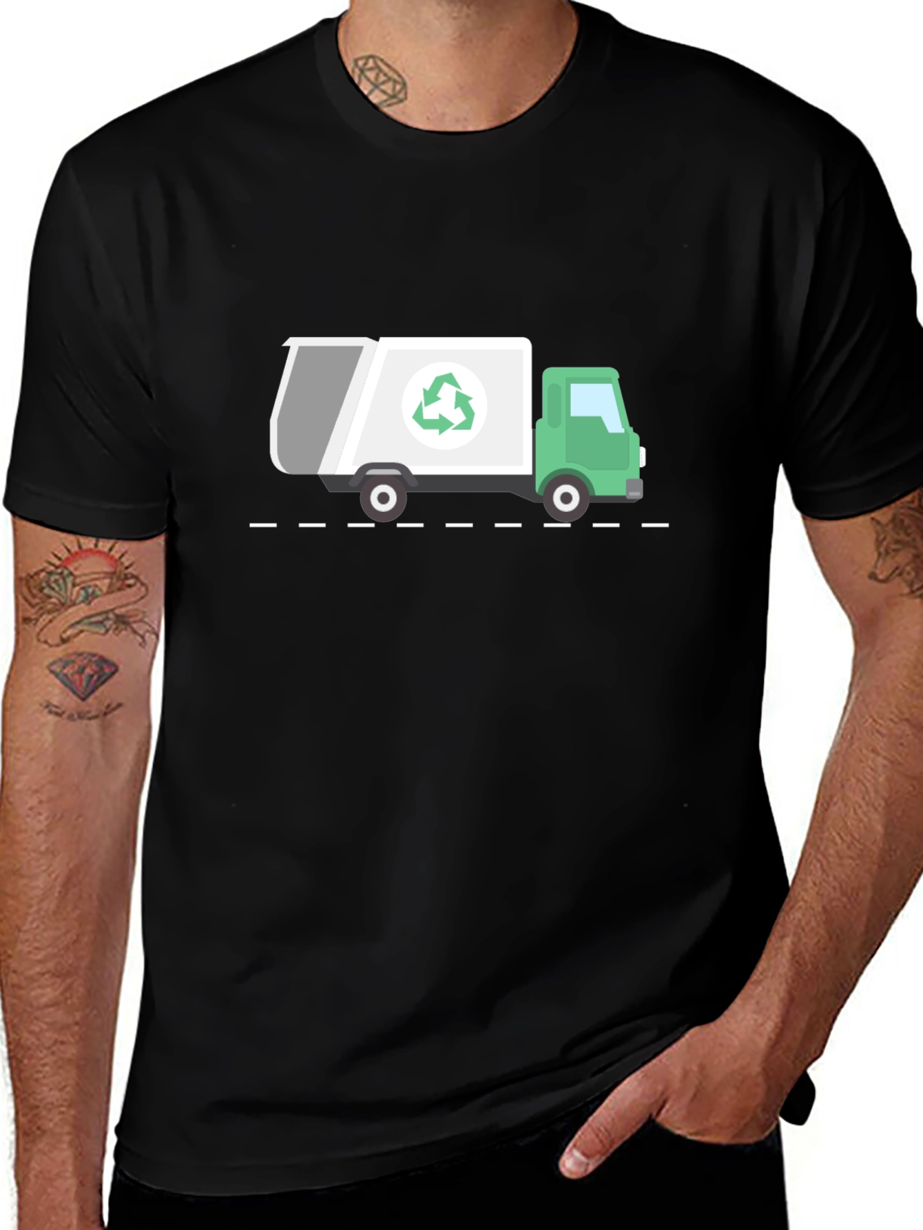 Recycle Truck Graphic Tee - Eco-Friendly Shirt