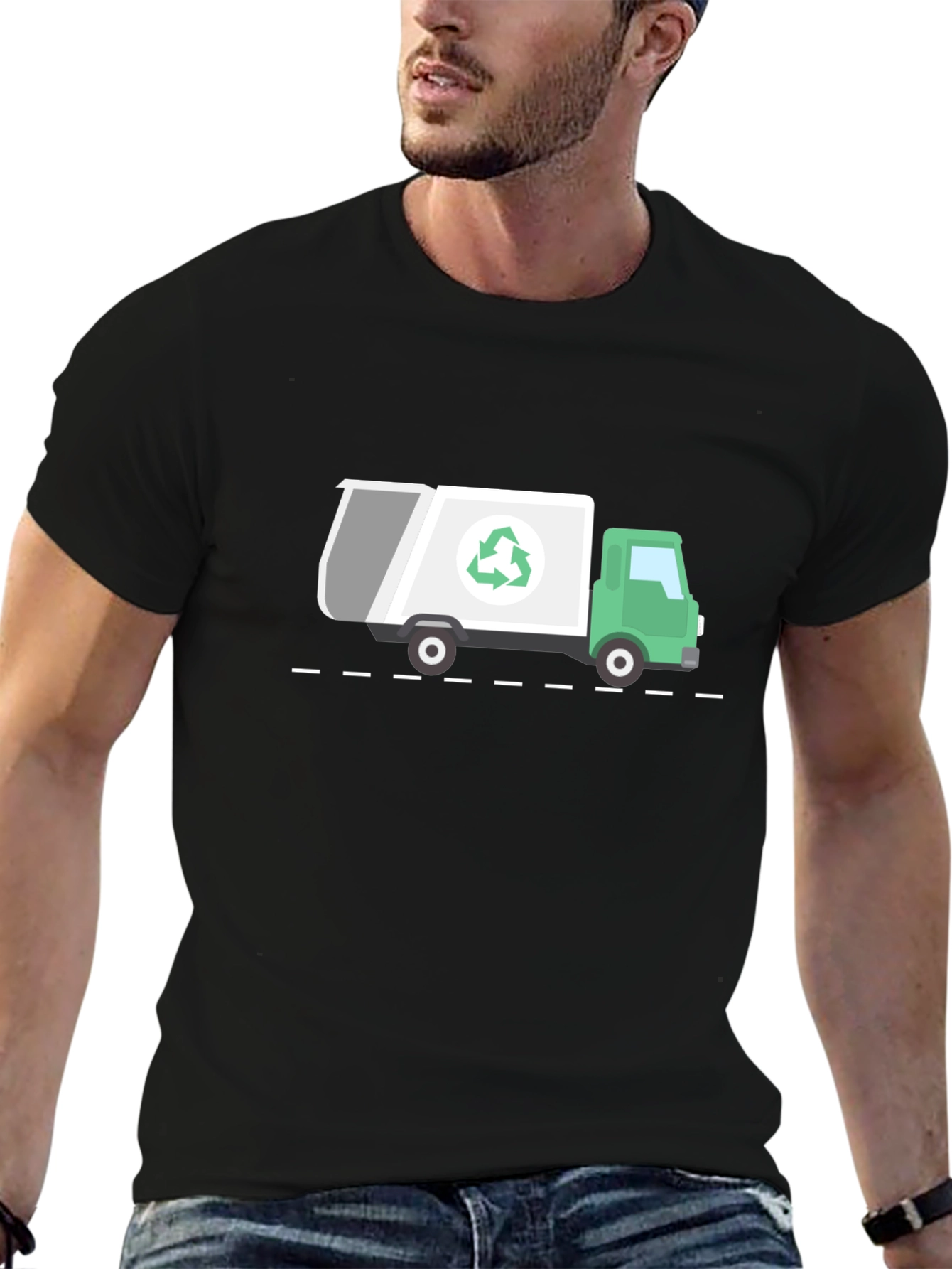 Recycle Truck Graphic Tee - Eco-Friendly Shirt