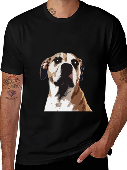 Dog Graphic Black T-Shirt