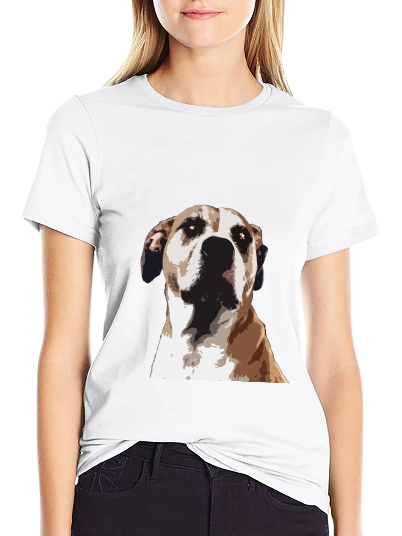 Dog Graphic Black T-Shirt