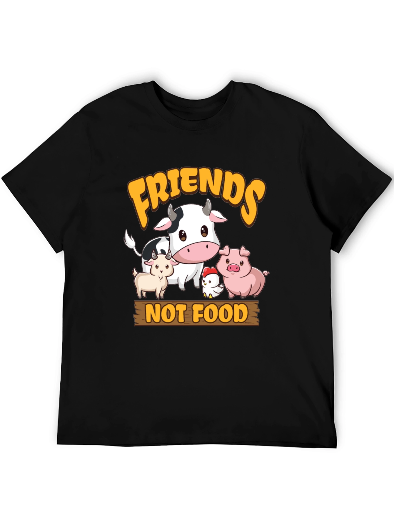 Friends Not Food Graphic Tee - Vegan T-Shirt