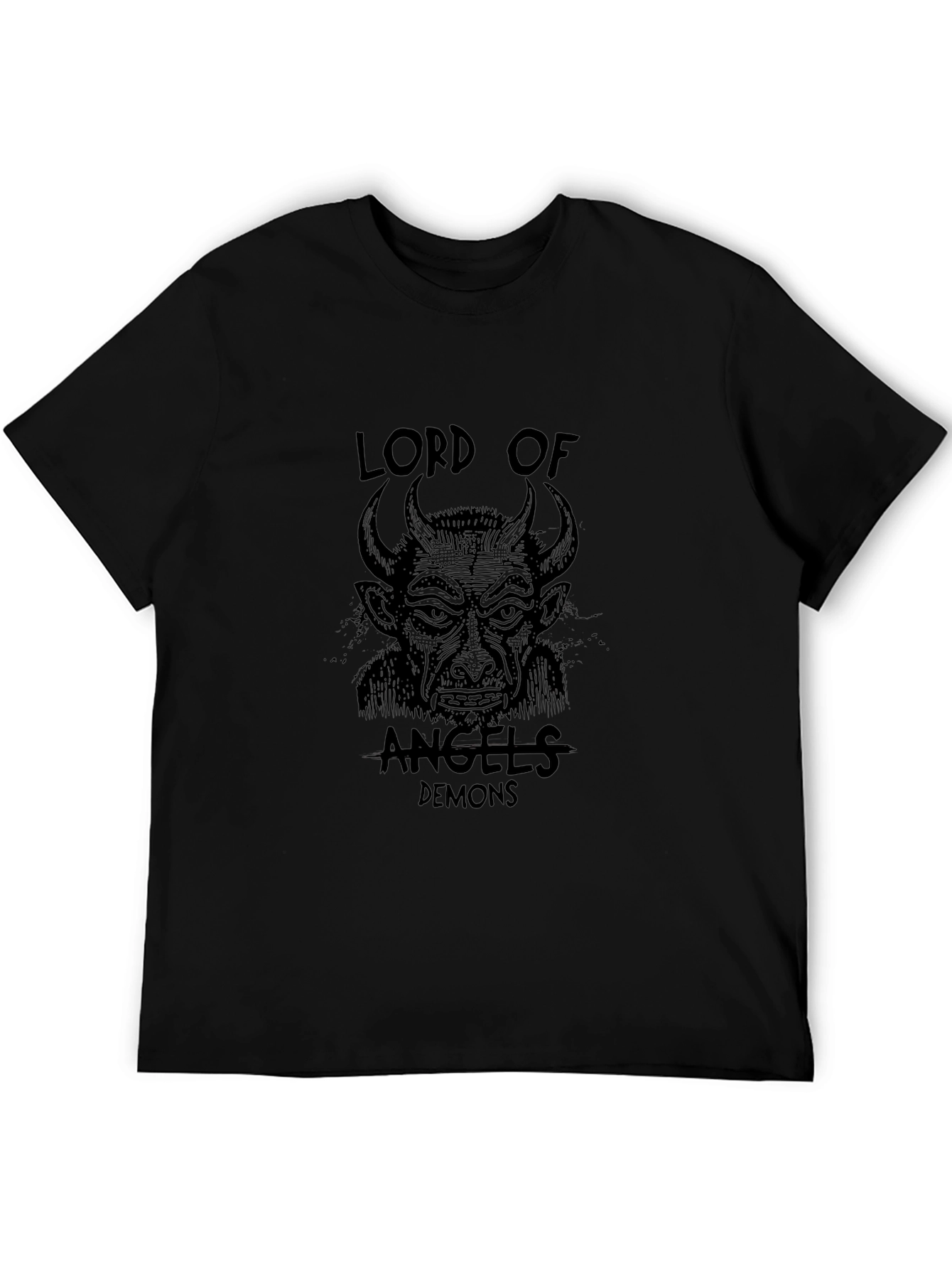Lord of Angels & Demons Black Graphic Tee