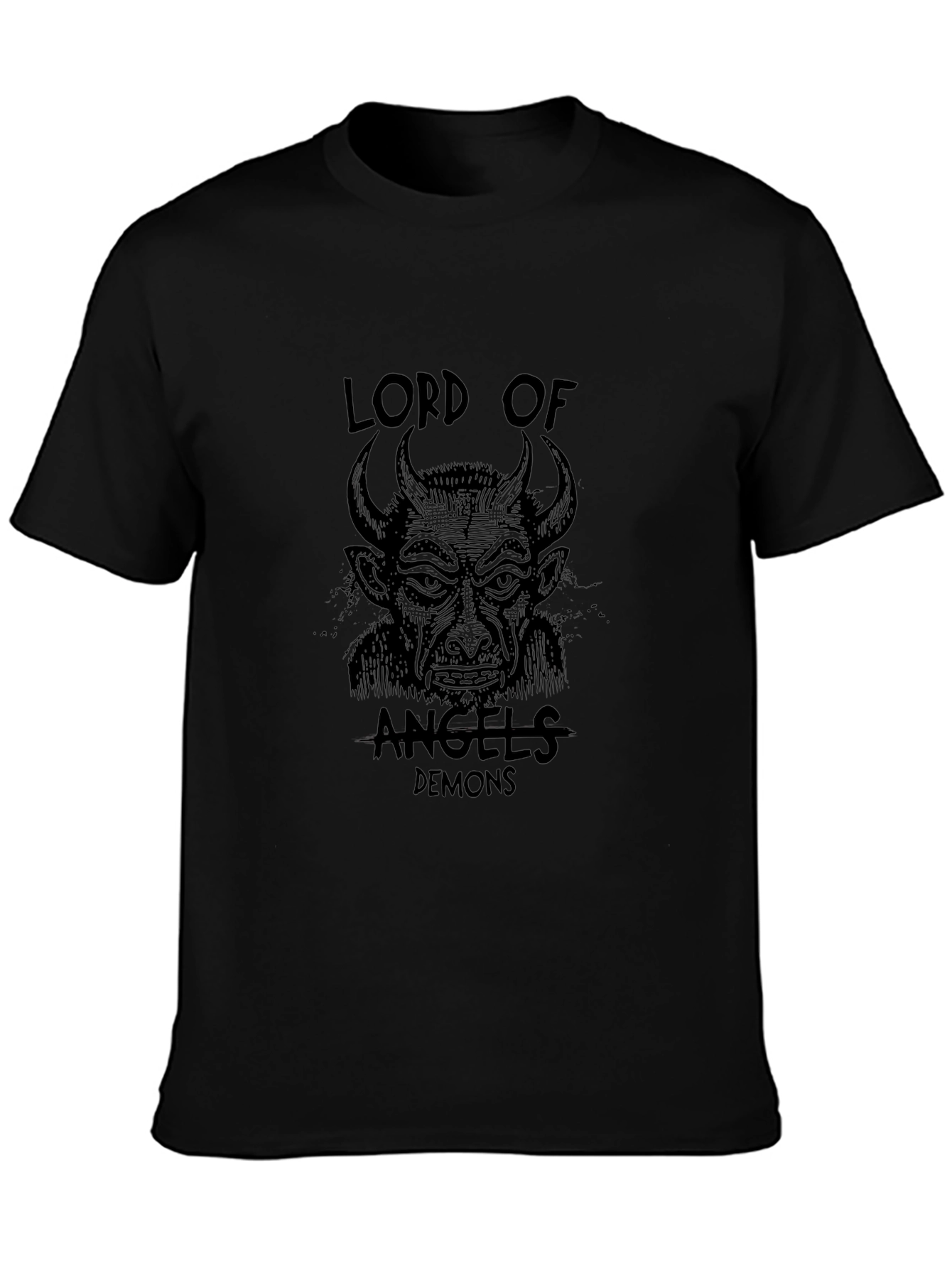 Lord of Angels & Demons Black Graphic Tee