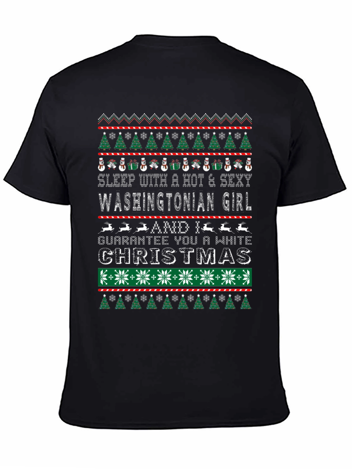 Washingtonian Girl Ugly Christmas T-Shirt