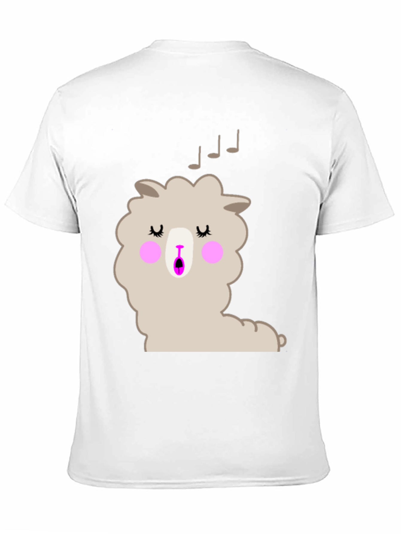 Singing Llama Graphic T-Shirt - Black Cotton Tee