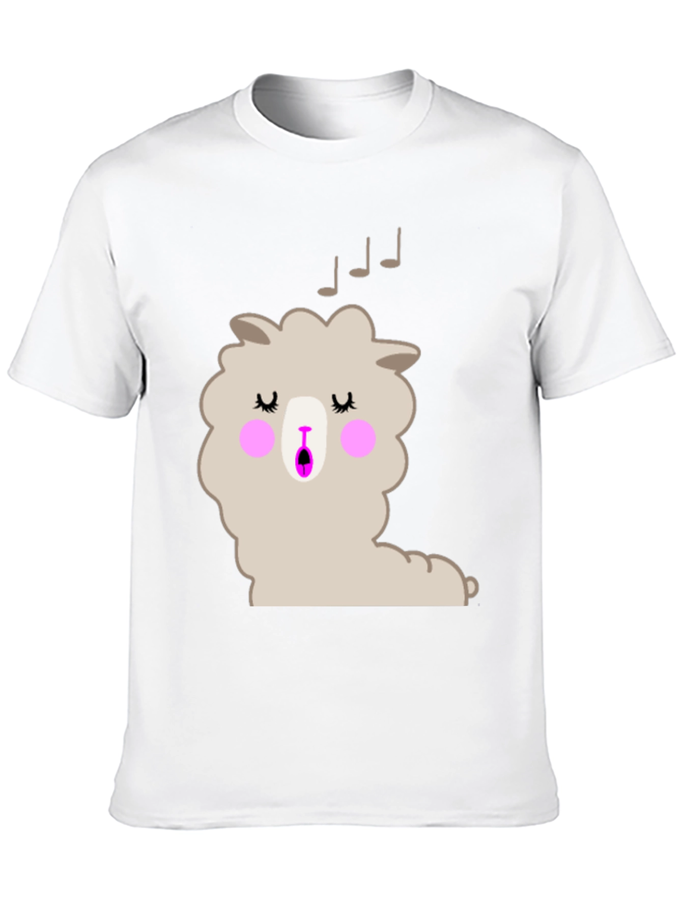 Singing Llama Graphic T-Shirt - Black Cotton Tee