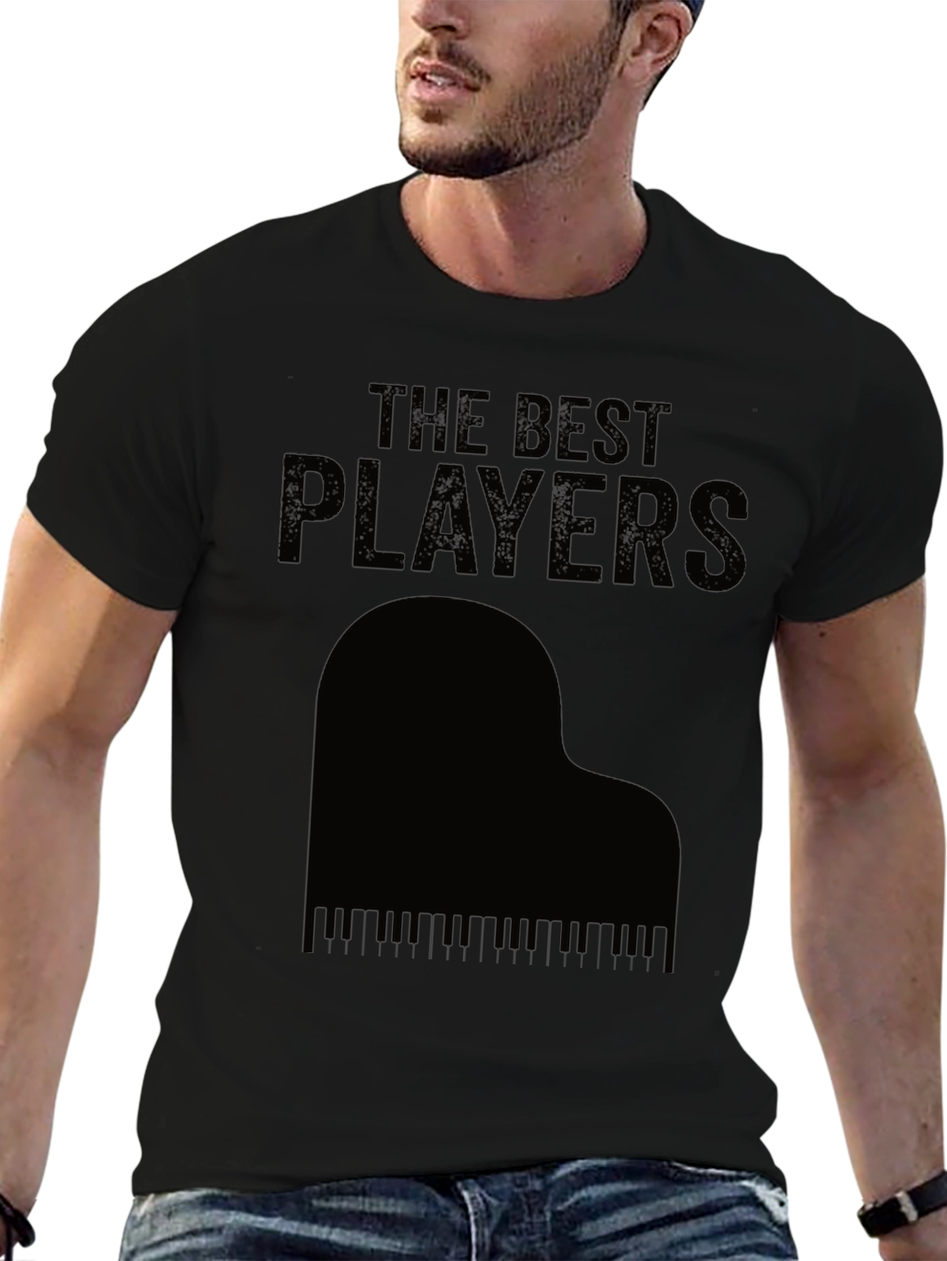 The Best Players Piano T-Shirt - Black