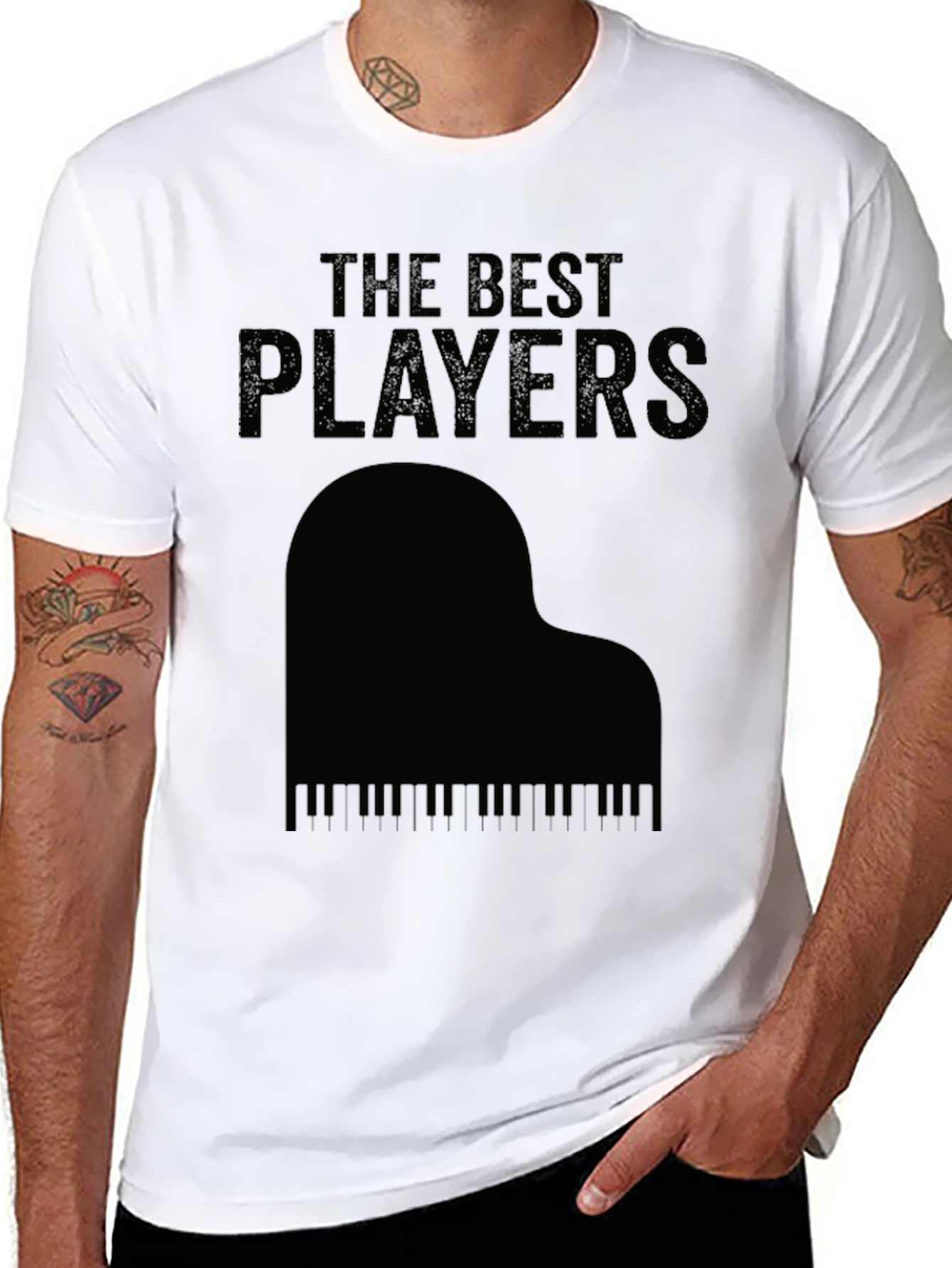 The Best Players Piano T-Shirt - Black