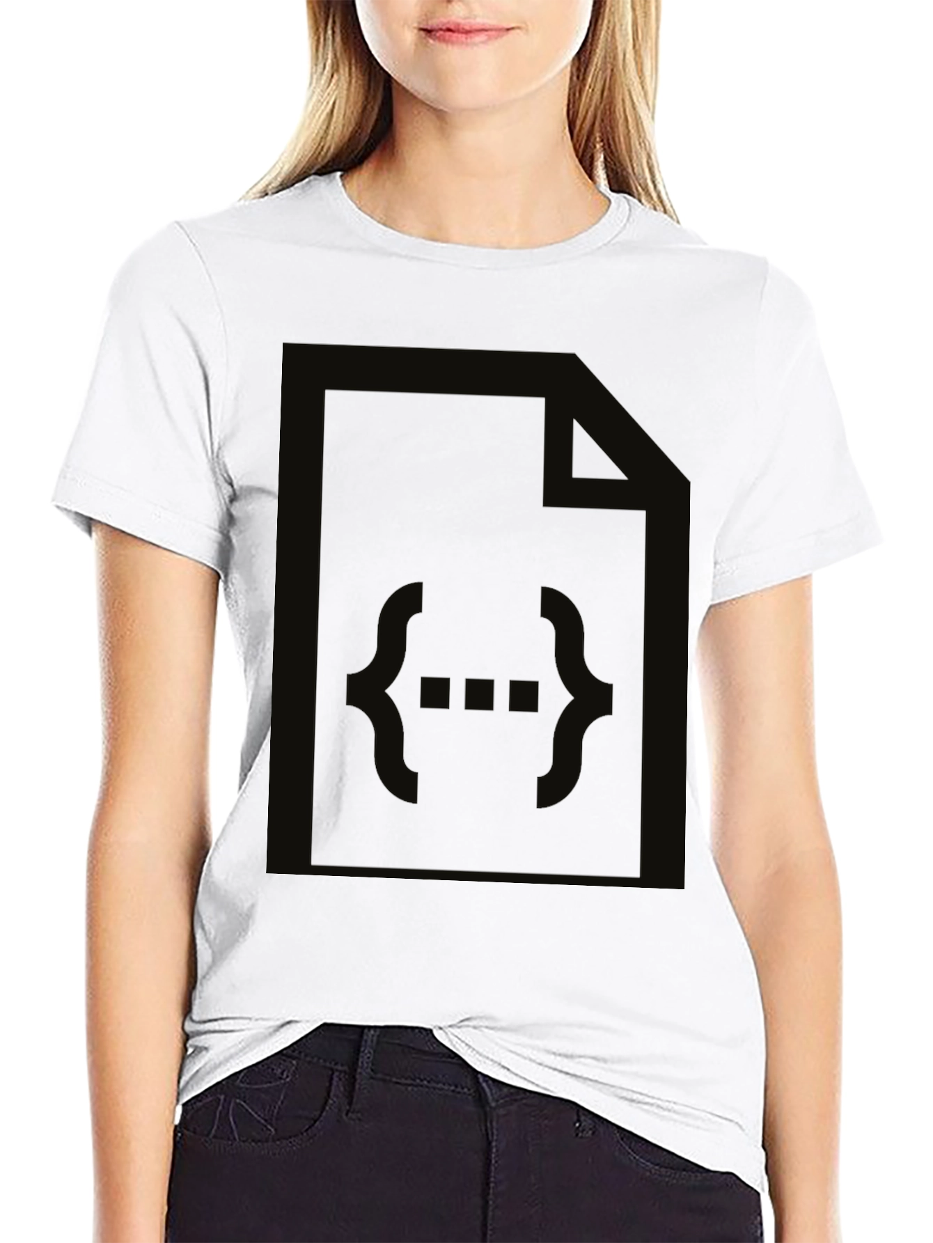 Black Code File T-Shirt - Developer Apparel