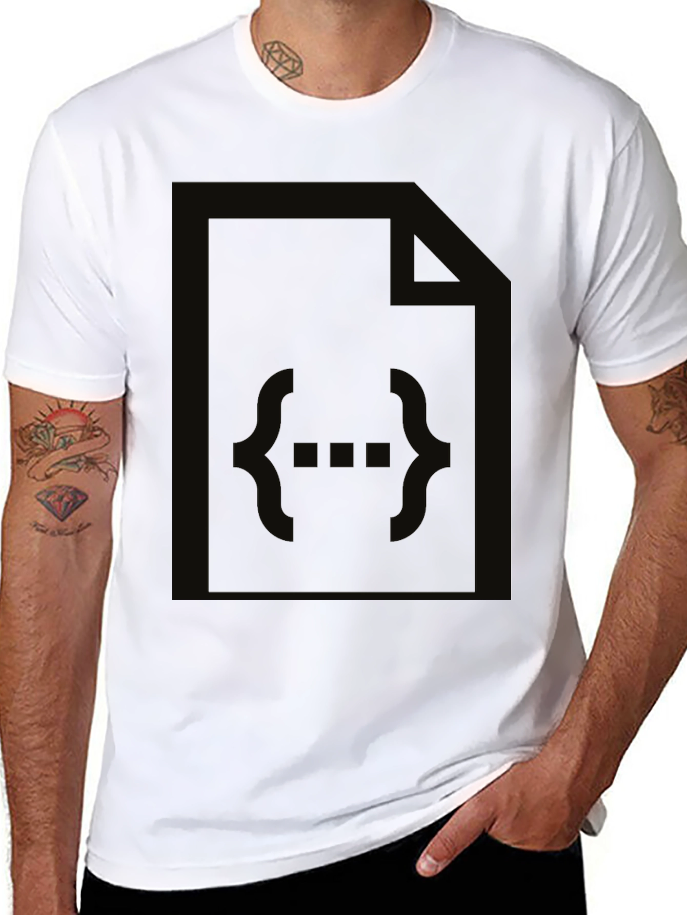 Black Code File T-Shirt - Developer Apparel
