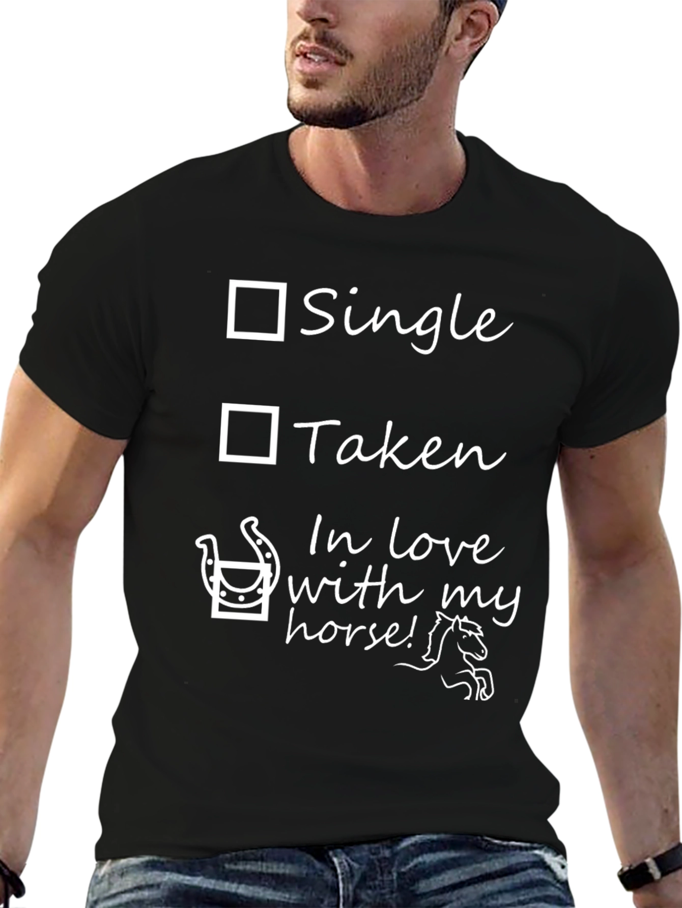 Horse Lover T-Shirt - Single Taken Horse!