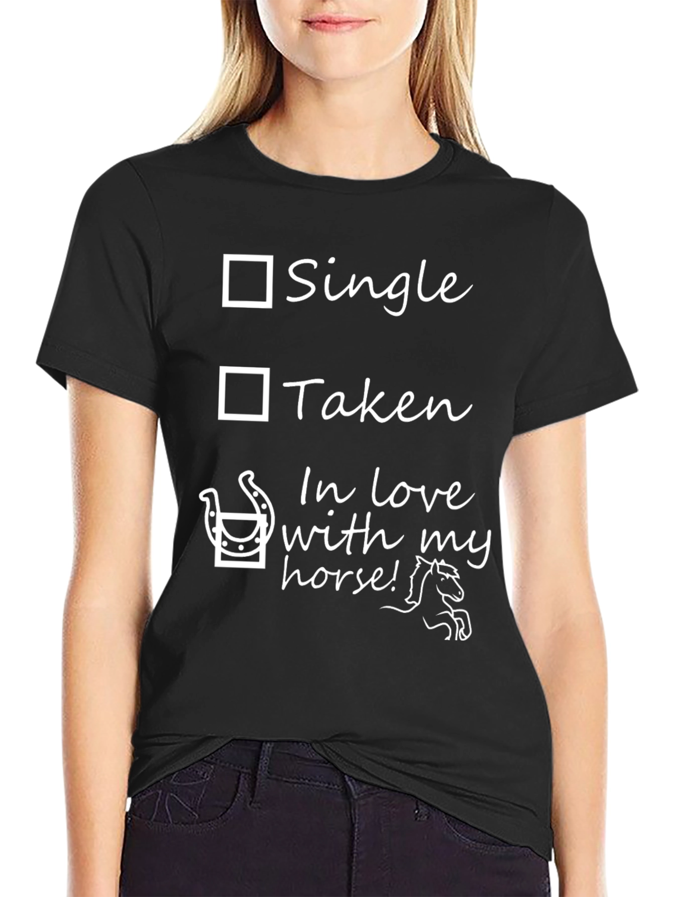 Horse Lover T-Shirt - Single Taken Horse!