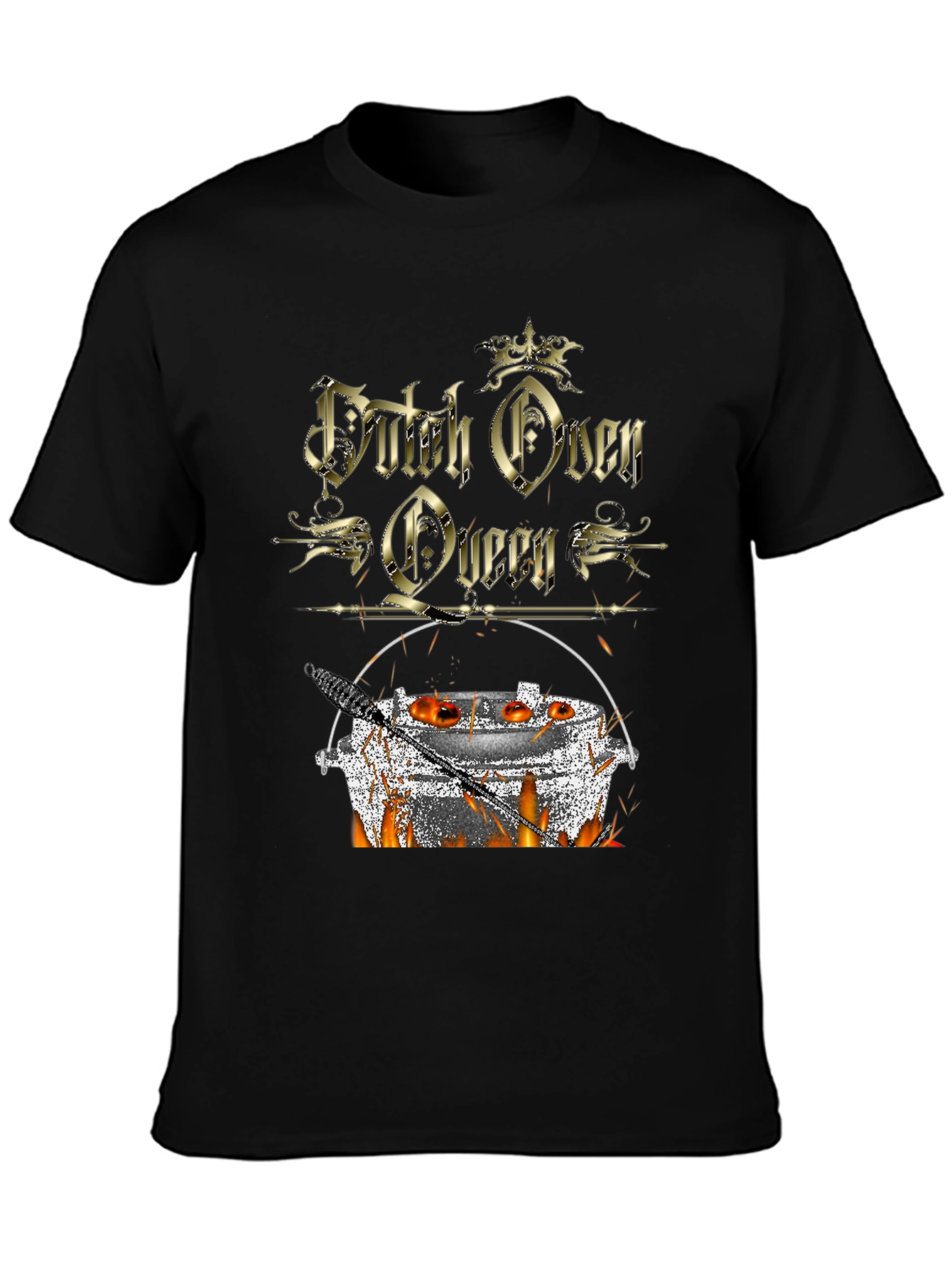 Dutch Oven Queen T-Shirt - Outdoor Cooking Apparel