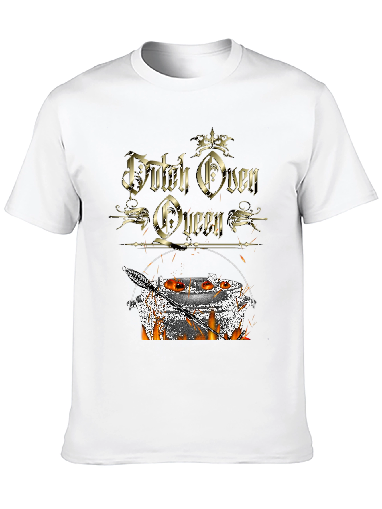 Dutch Oven Queen T-Shirt - Outdoor Cooking Apparel