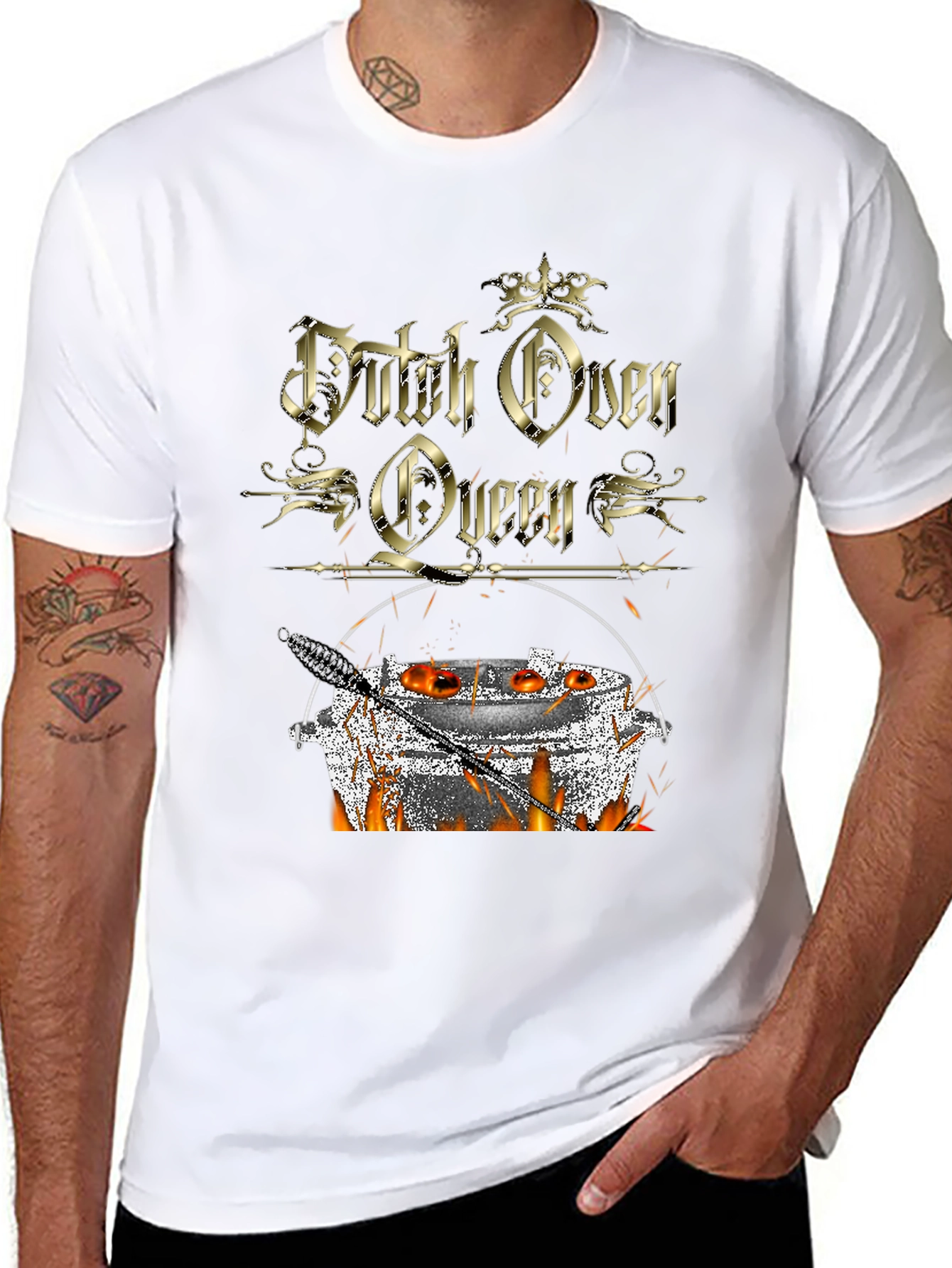 Dutch Oven Queen T-Shirt - Outdoor Cooking Apparel