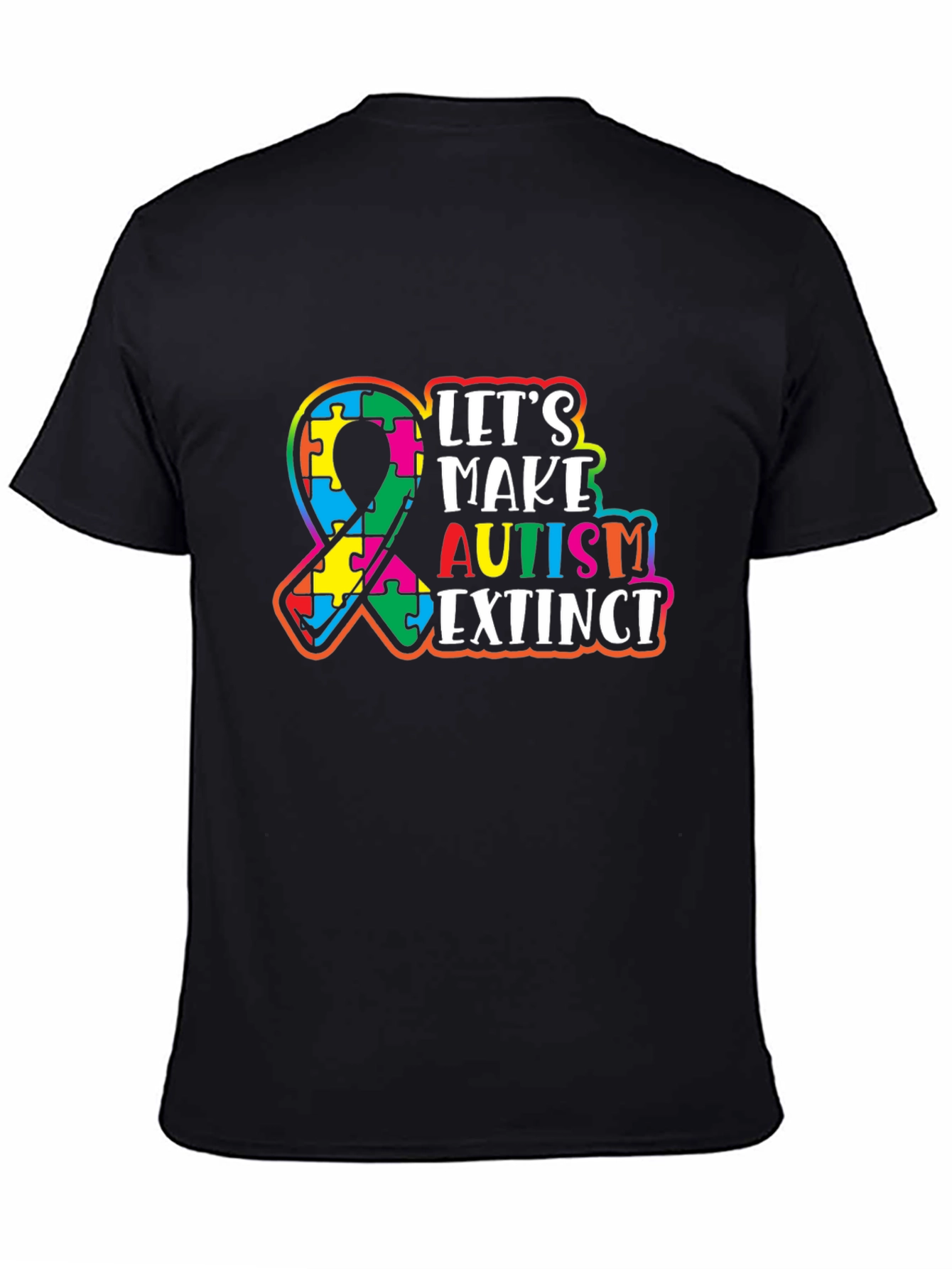 Autism Awareness Puzzle Ribbon T-Shirt