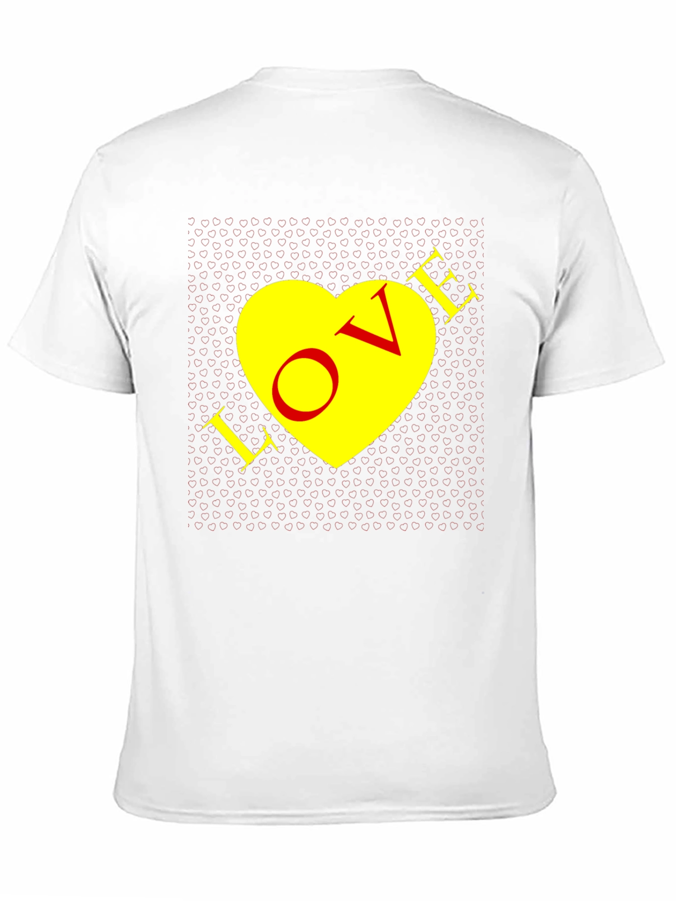 Love Heart Graphic Tee - Mens Black T-Shirt