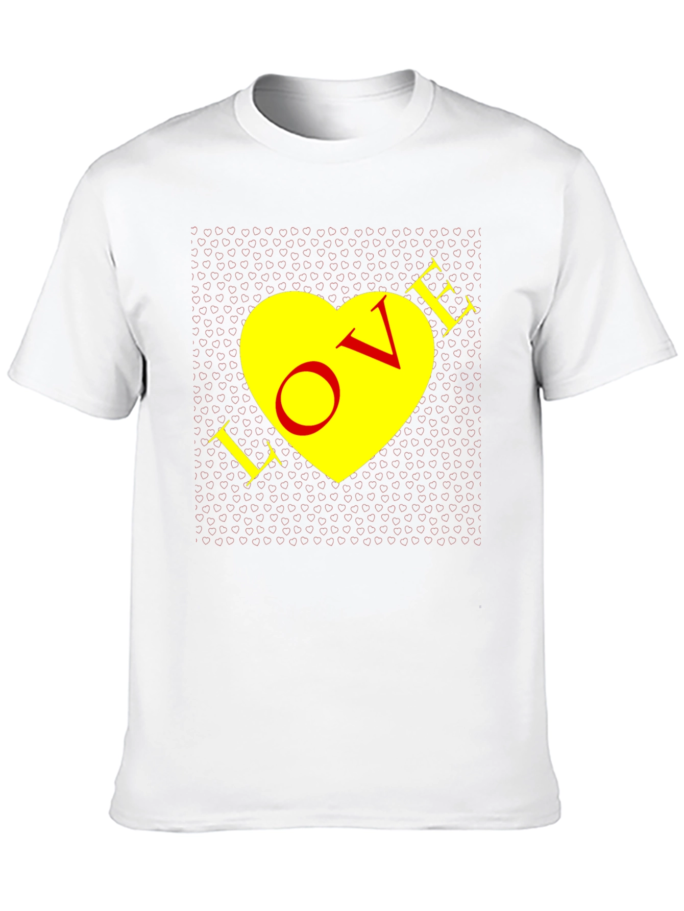 Love Heart Graphic Tee - Mens Black T-Shirt