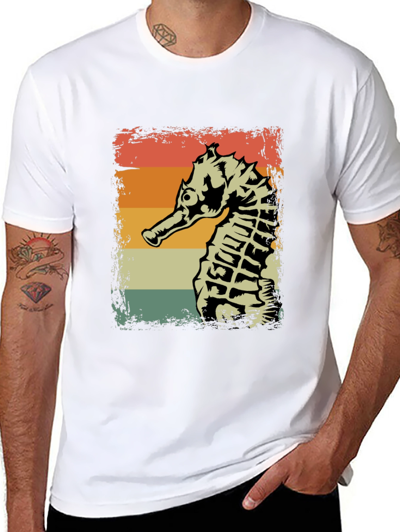 Retro Seahorse Graphic Tee