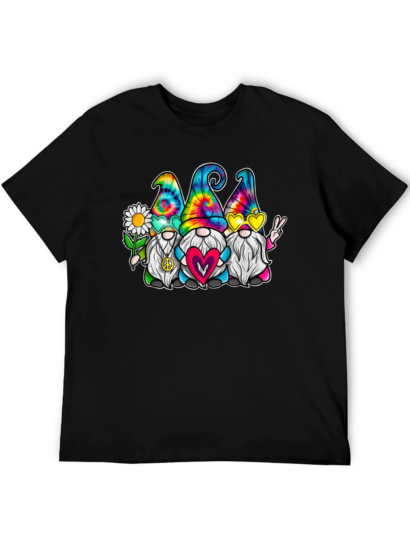 Tie Dye Gnome T-Shirt - Peace Love & Gnomes!