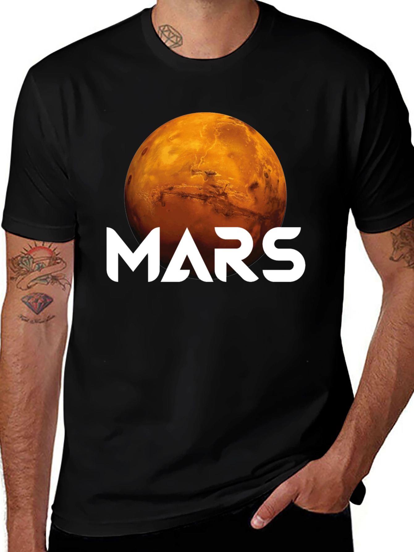 Mars Graphic T-Shirt - Space Exploration Tee